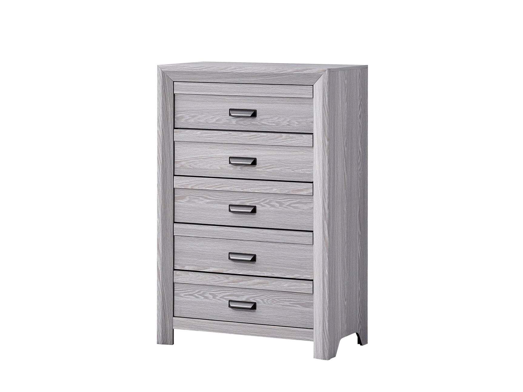 Adelaide Drift Wood 5-Drawer Chest front view
