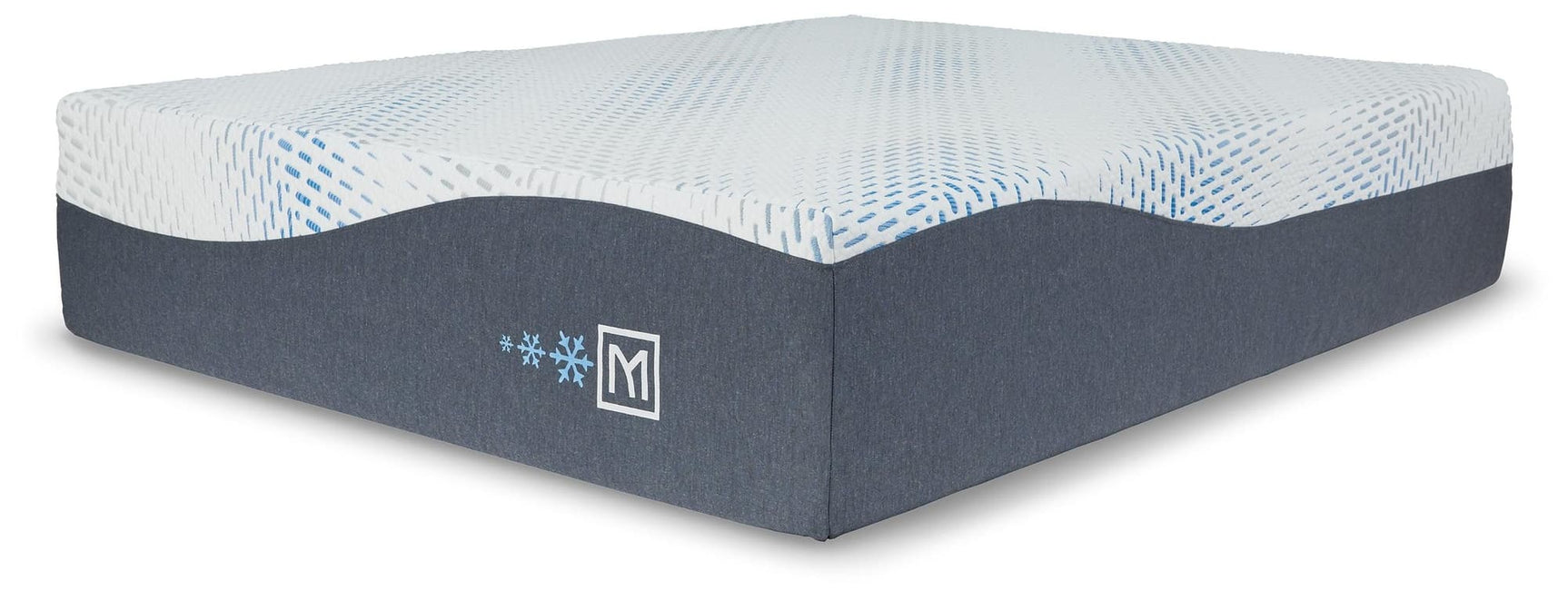 Millennium Luxury Gel Memory Foam Twin XL Mattress white side angle