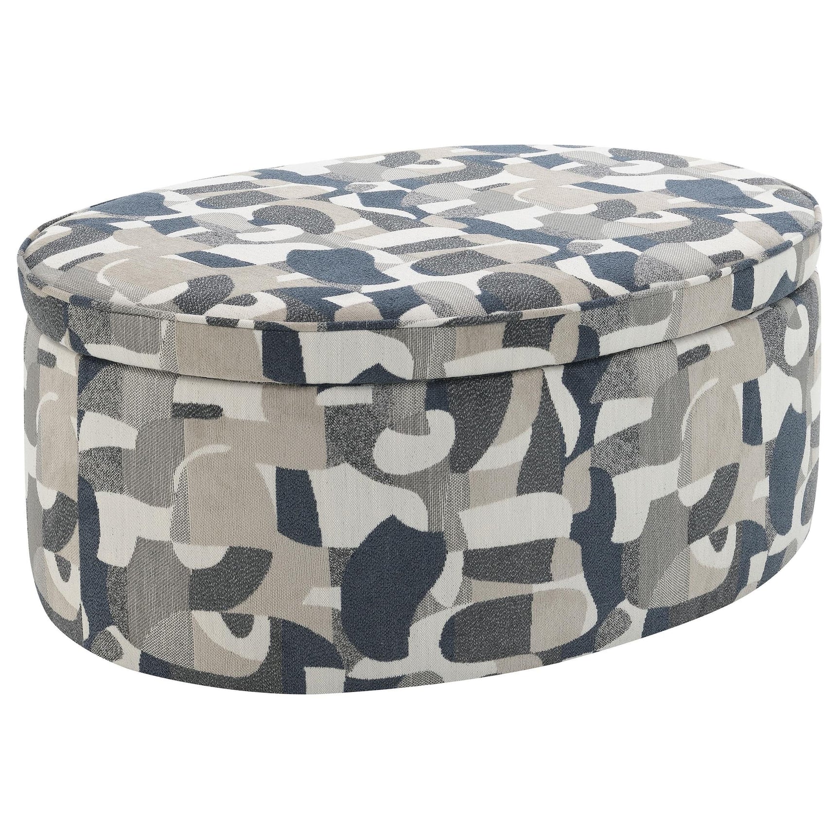 Rima Multicolor Storage Ottoman front view