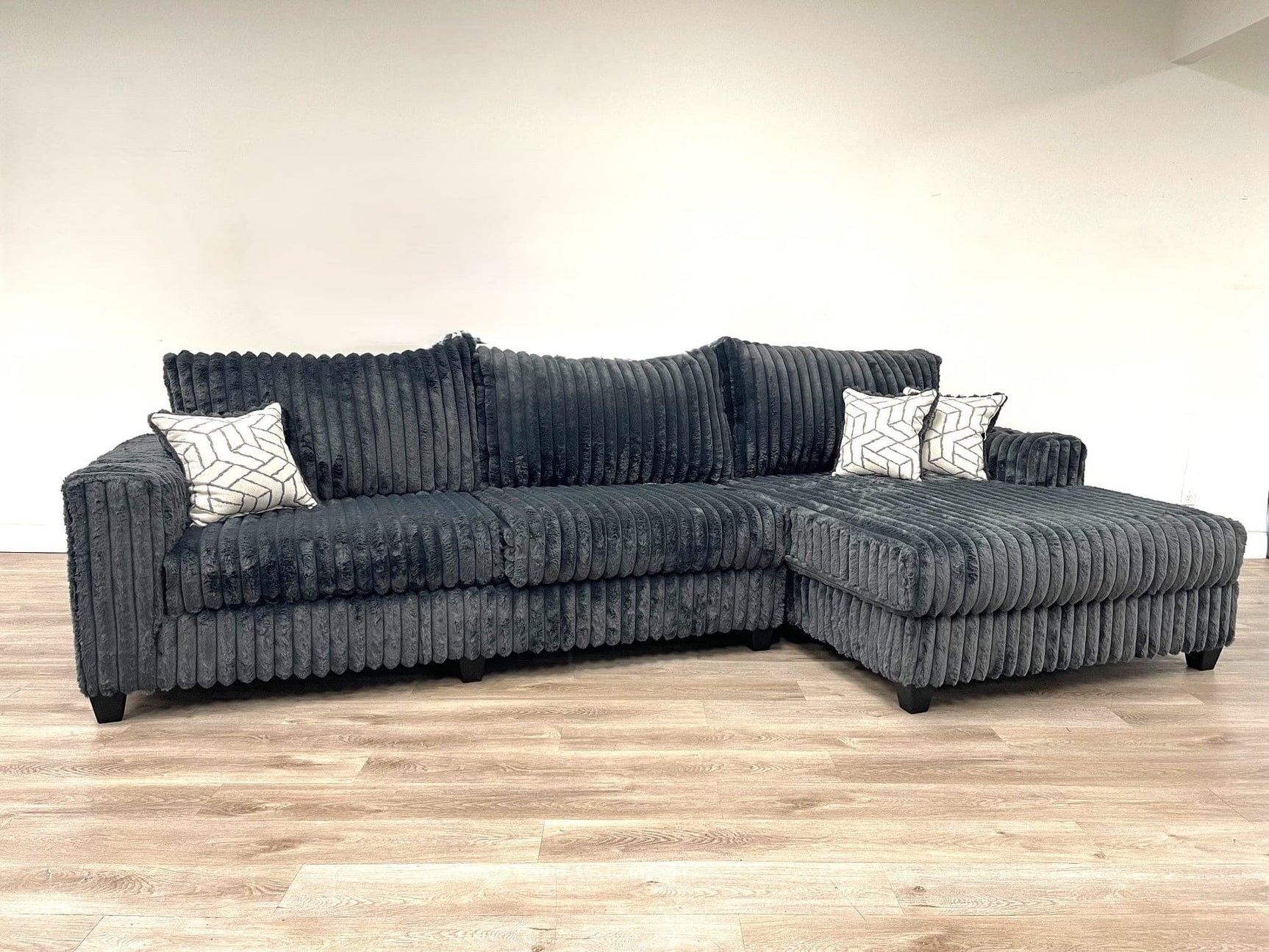 Sora Charcoal Sectional sofa main view