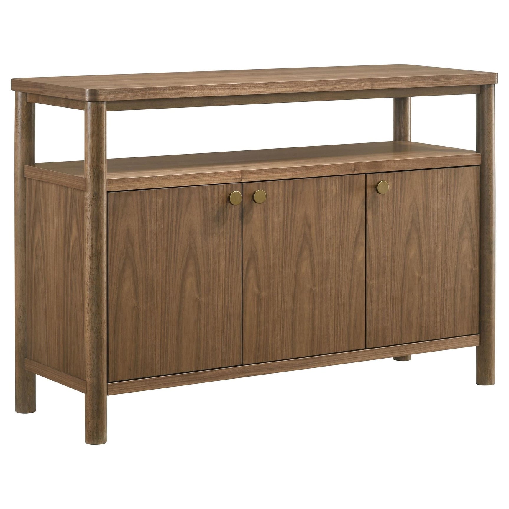 Biltmore 52-inch Walnut Dining Sideboard Cabinet Buffet front view