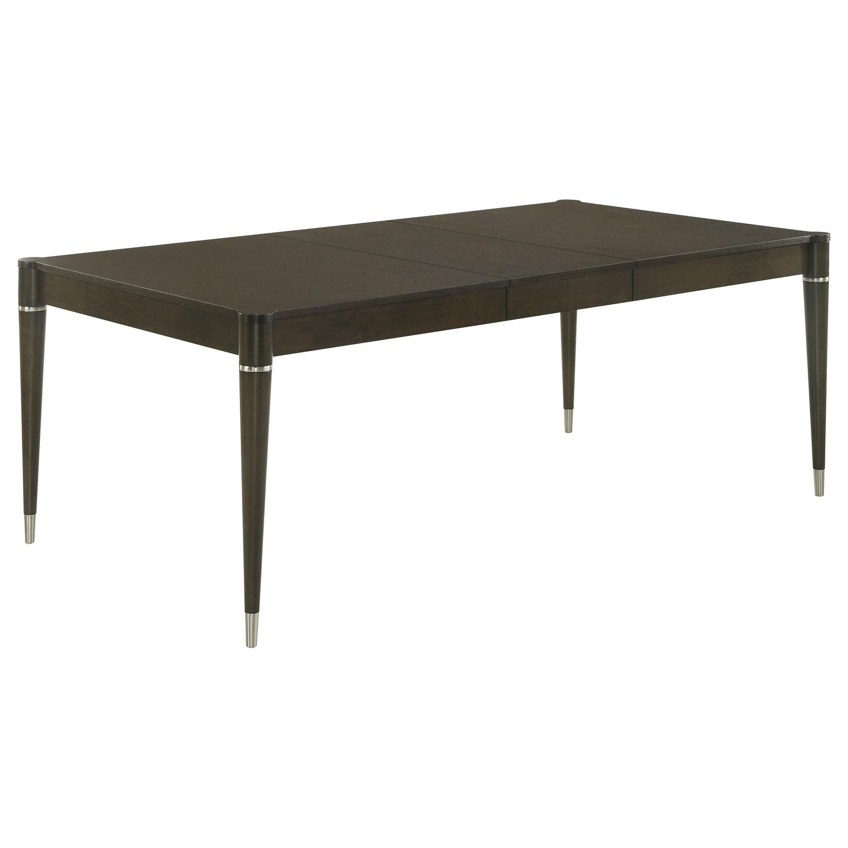 Reseda 81-inch ash brown extension dining table, front angle