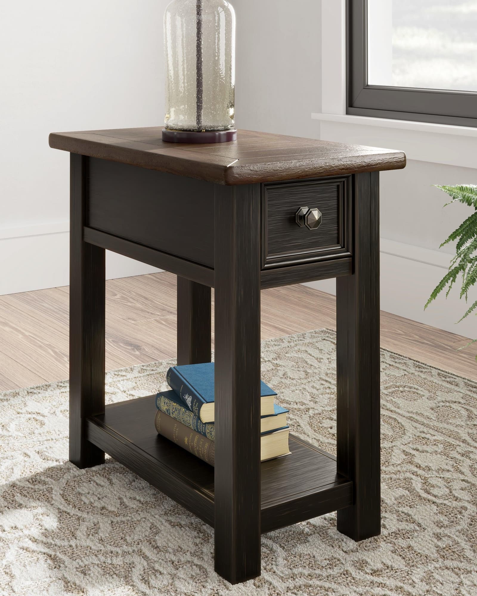Tyler Creek Two-tone Chairside End Table front view