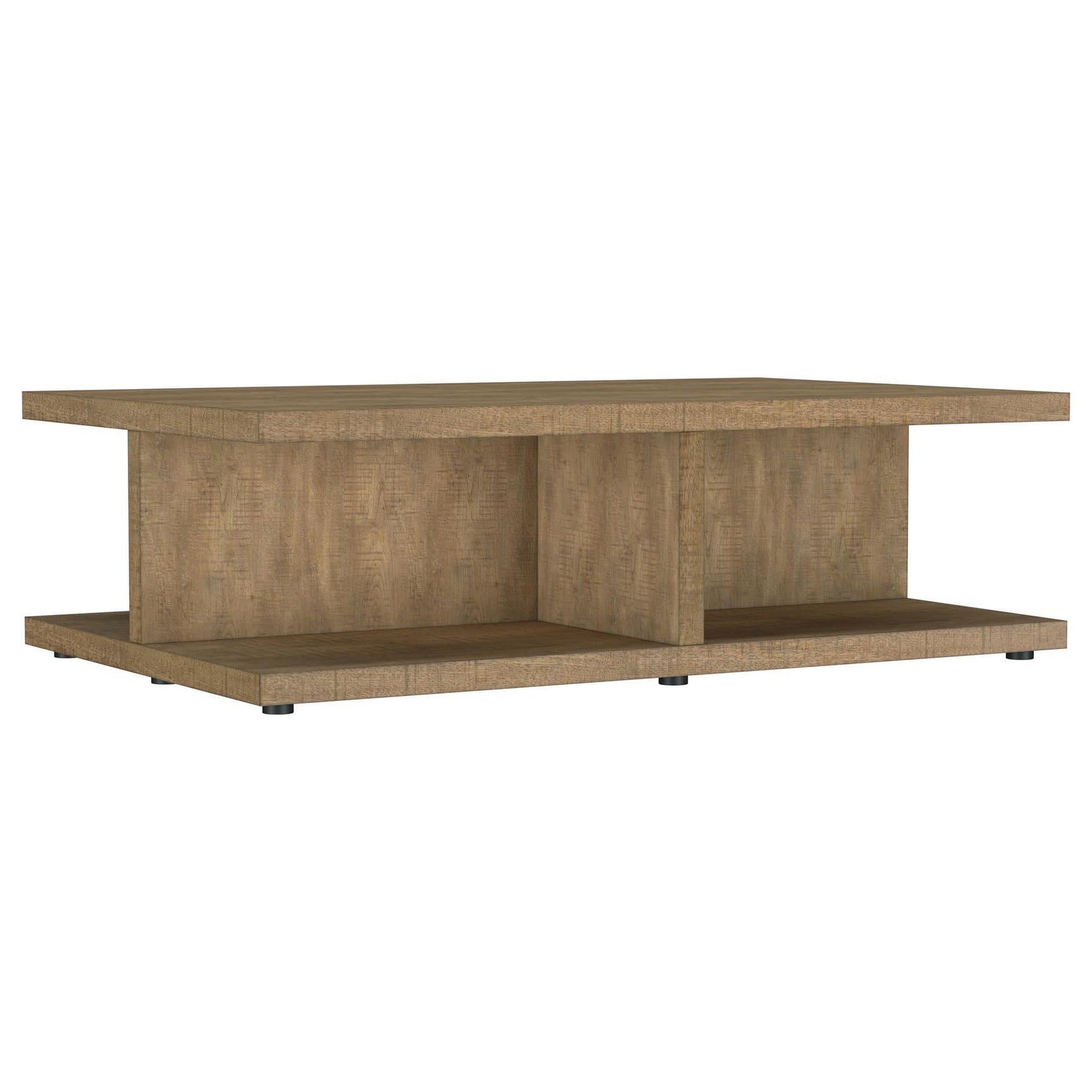 Cortona Mango Engineered Wood Square Coffee Table front view
