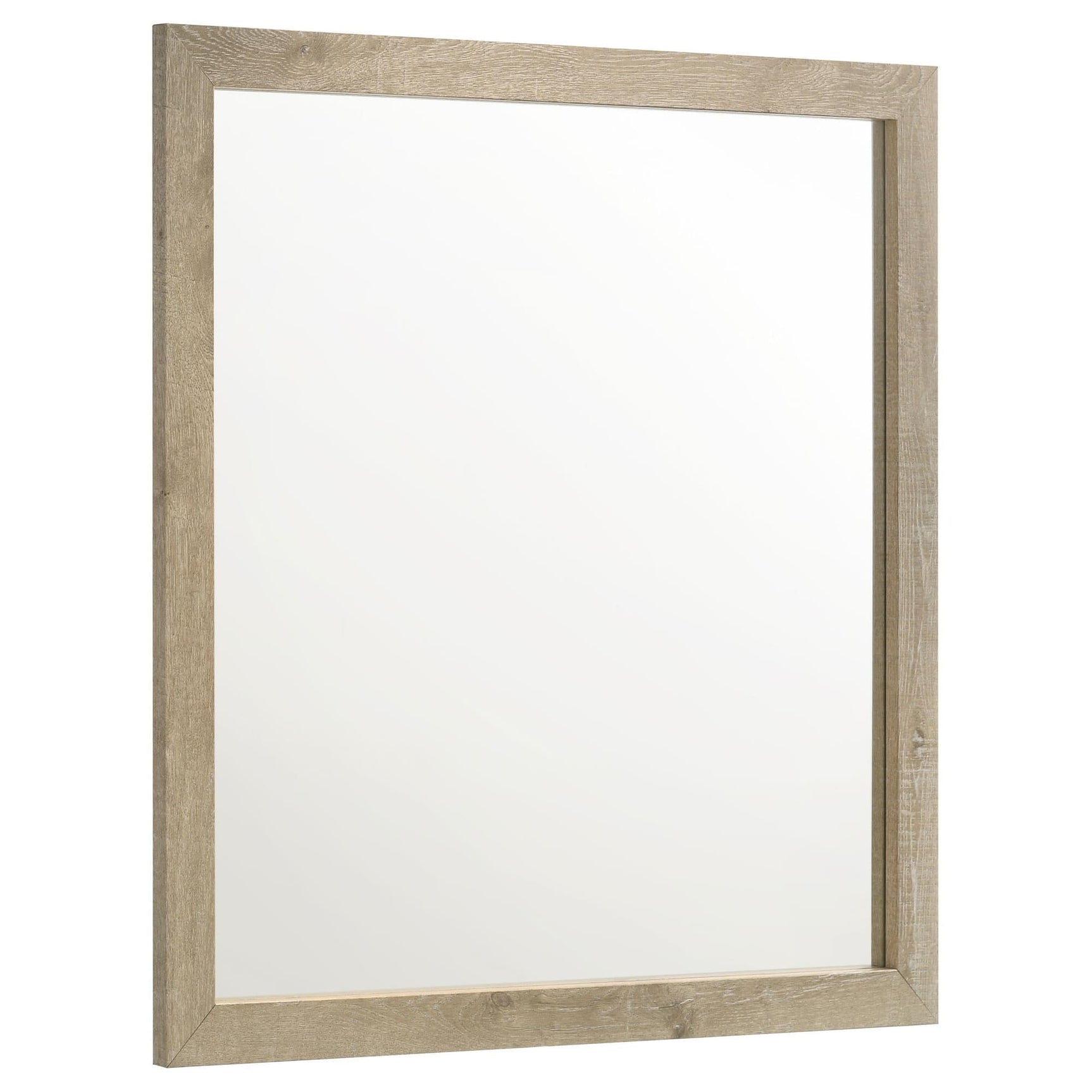 Oakglen Weathered Oak Dresser Mirror front view