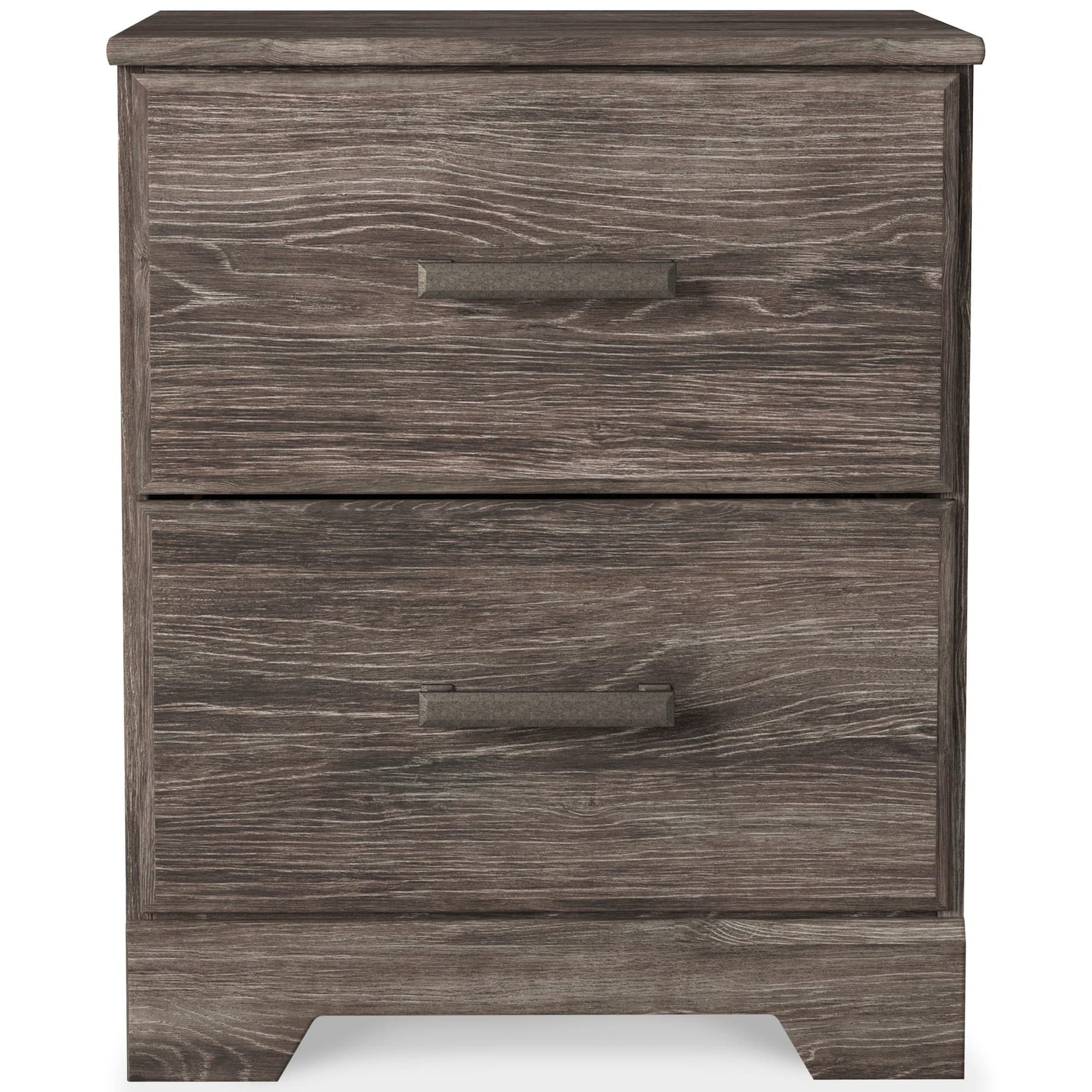 Ralinksi Gray Nightstand front view in gray finish