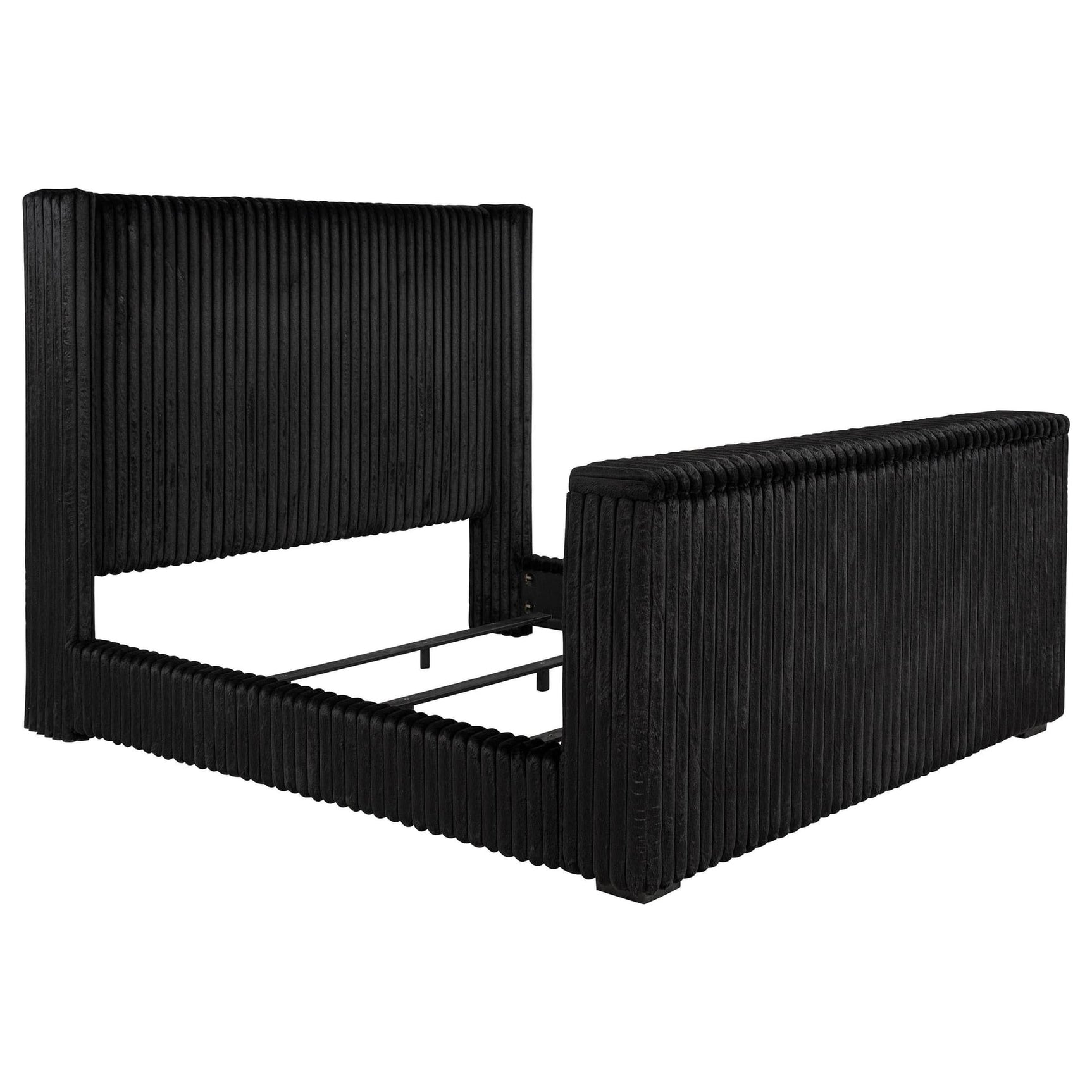 Centergrove Queen Upholstered Wingback TV Bed front view
