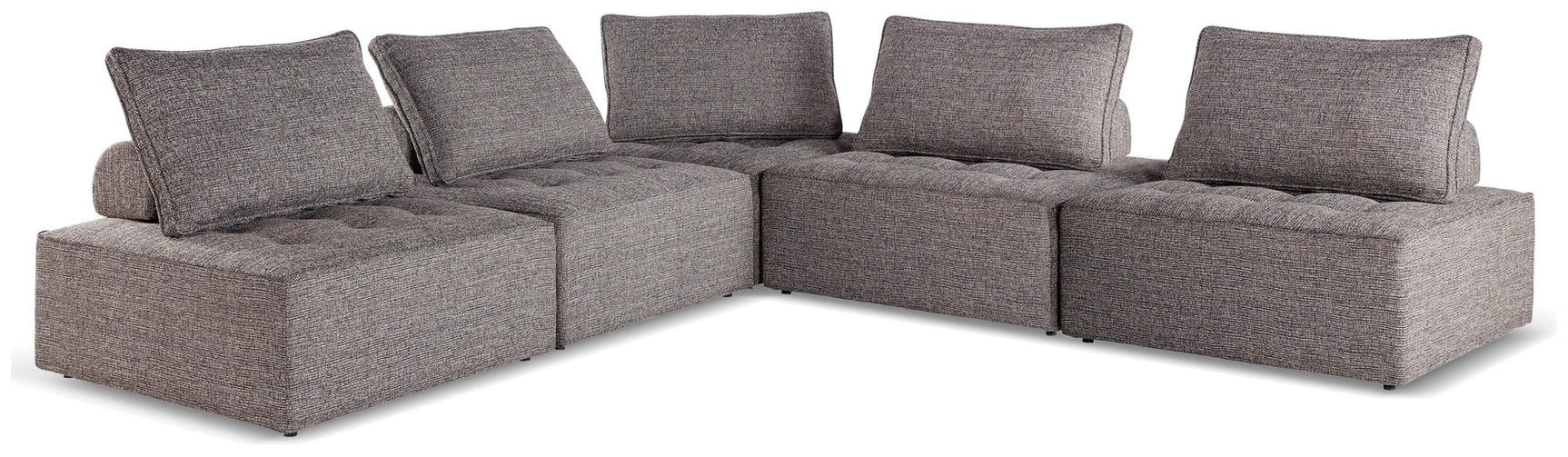 Bree Zee Brown 5-Piece Outdoor Modular Seating front view