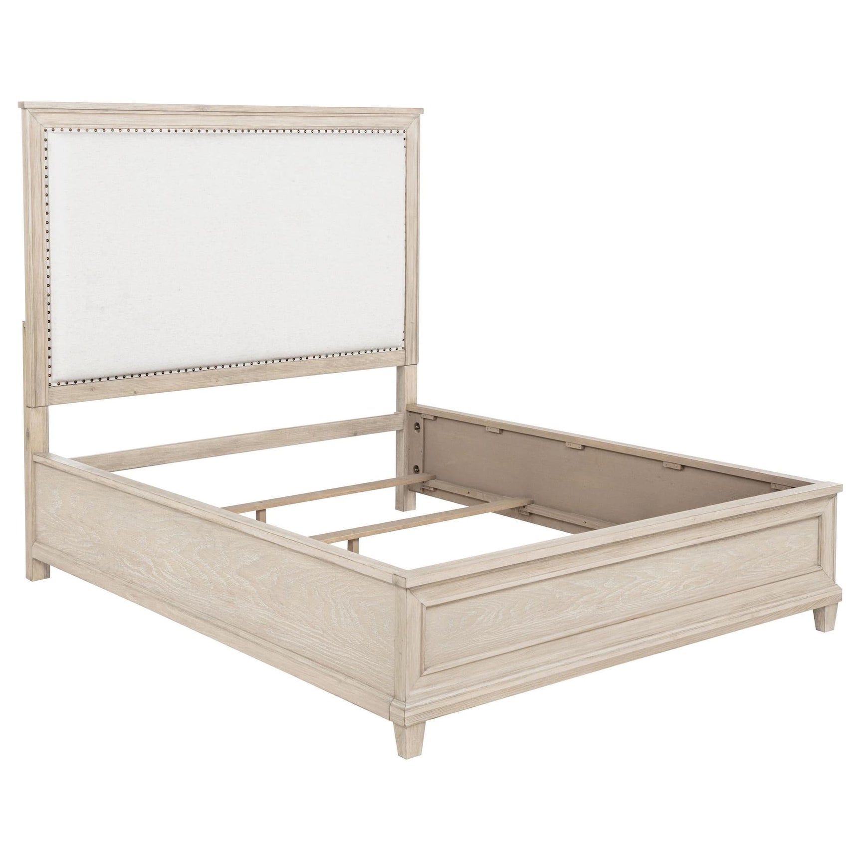 Pembroke 66-inch Queen Panel Bed in Washed Oak, front view