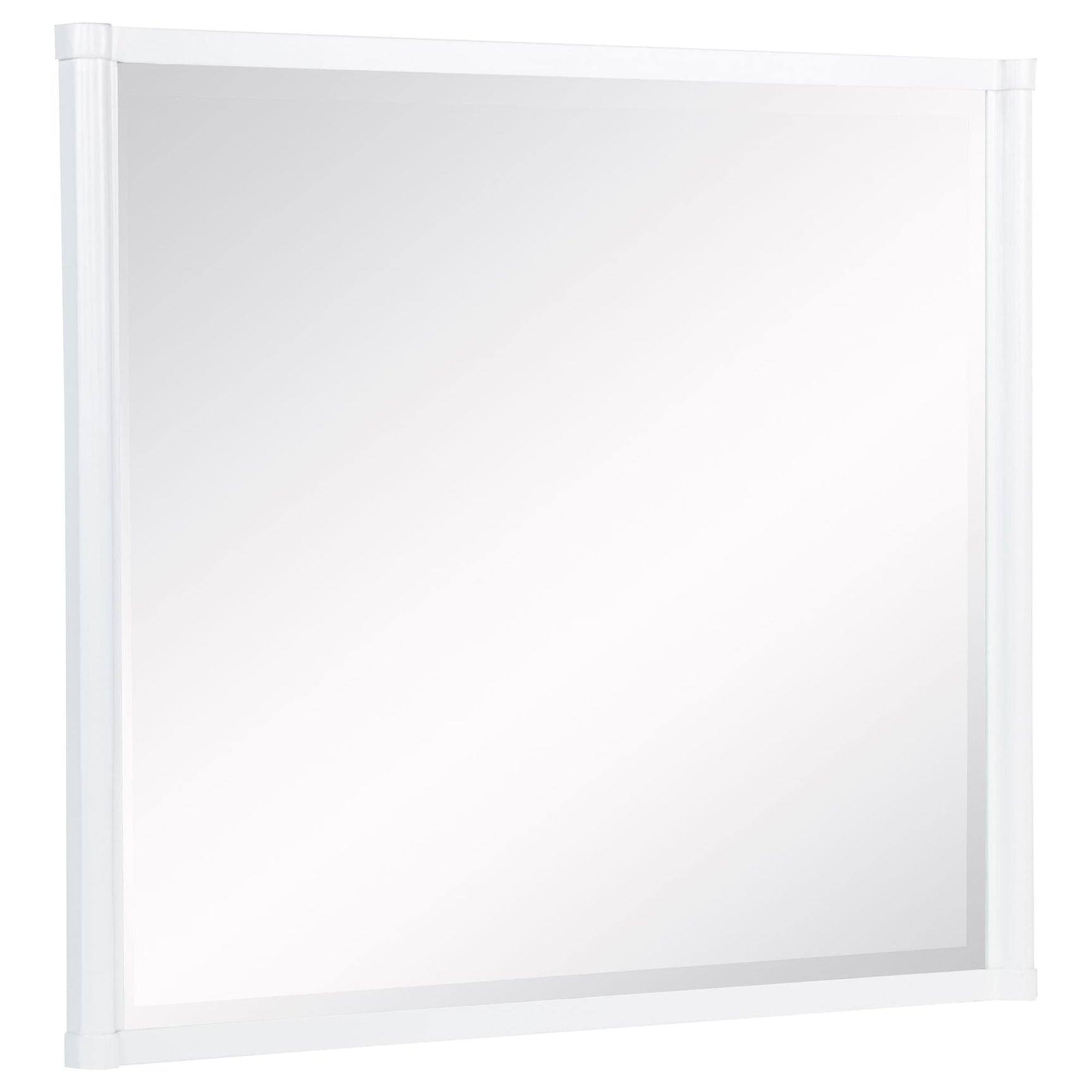 Gracemont white dresser mirror frontal view