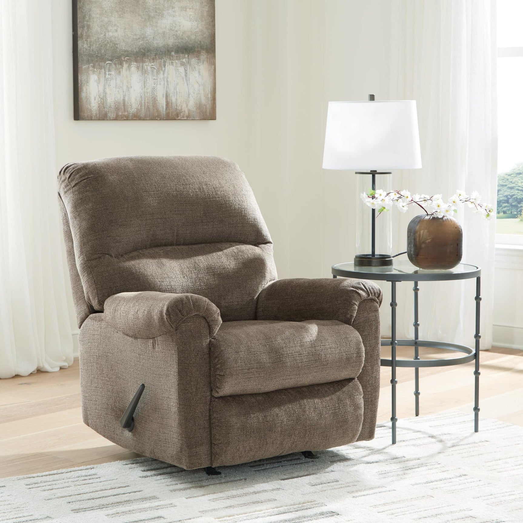 main view of Stonemeade Nutmeg Chenille Recliner recliner