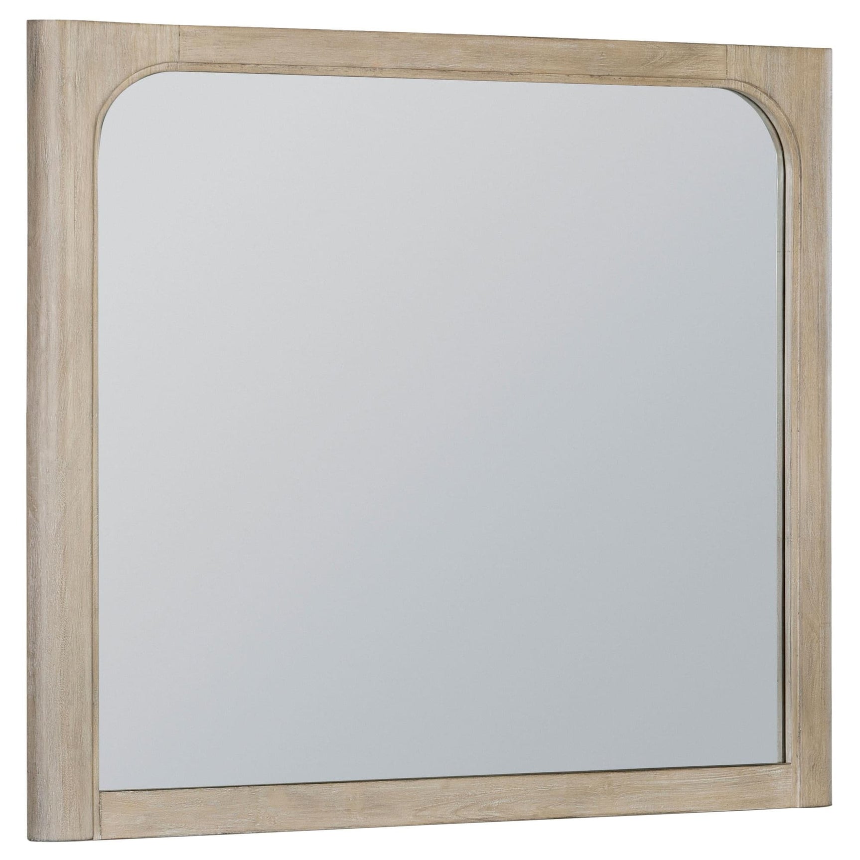 Solano Weathered Mango dresser mirror front view with bevelled glass