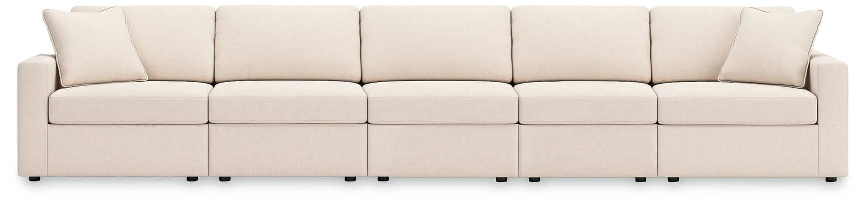 Front view of Modmax Oyster 5-Piece contemporary sectional sofa