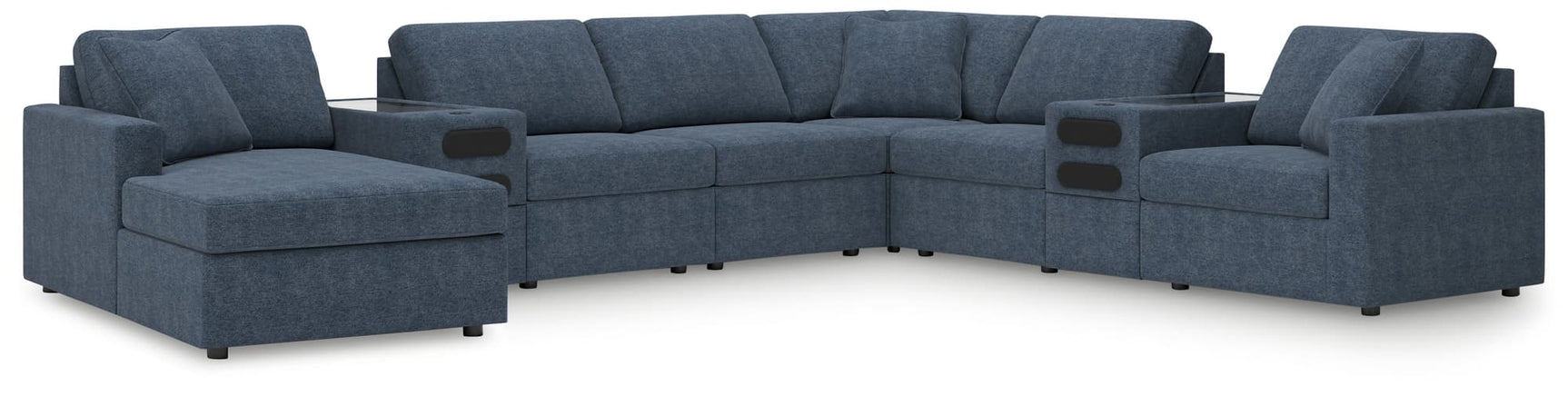 Main view of Modmax Ink Nuvella 8-Piece Sectional with Audio System and Chaise sofa