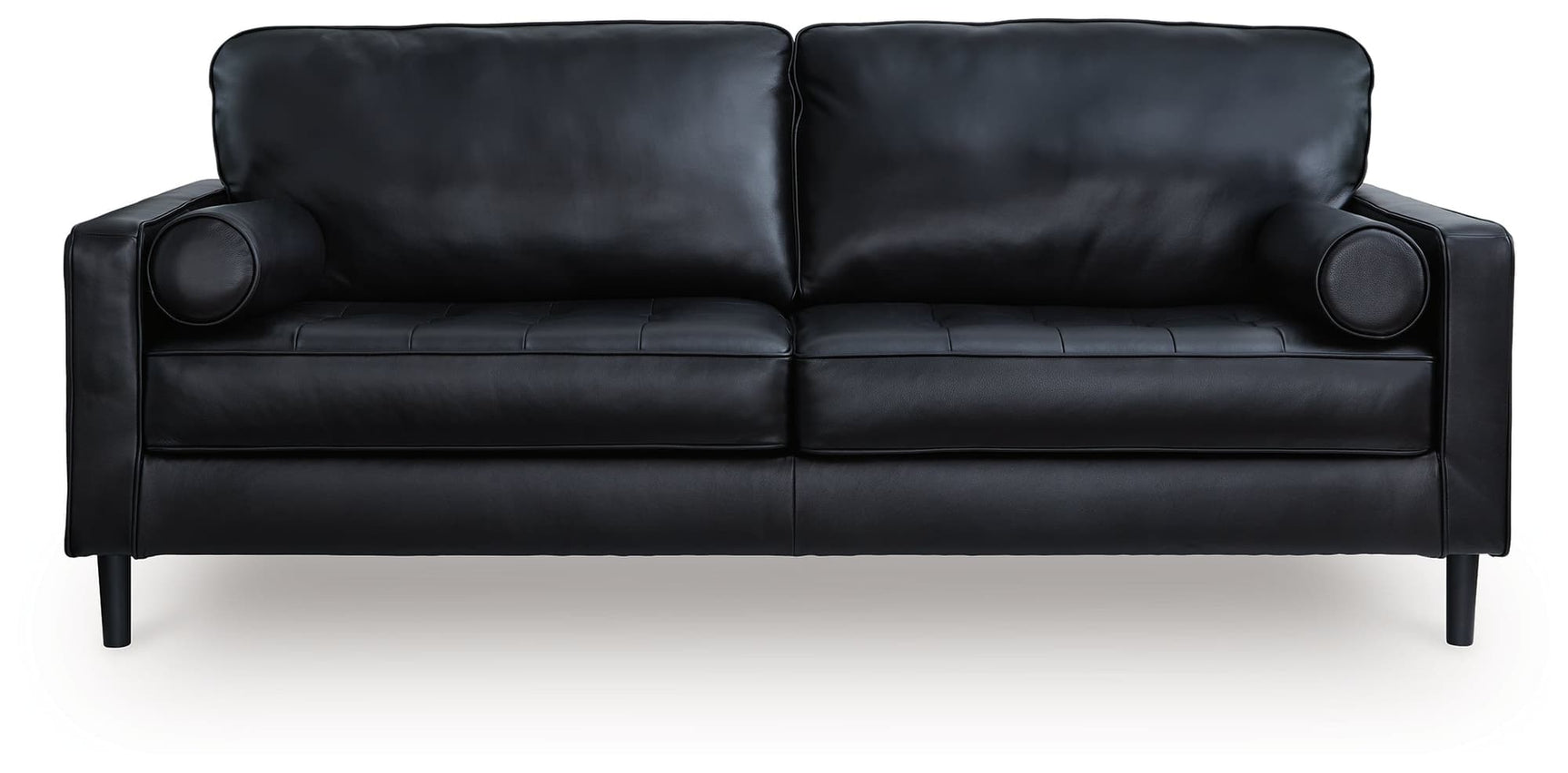 Bryceview Onyx Leather Sofa main view