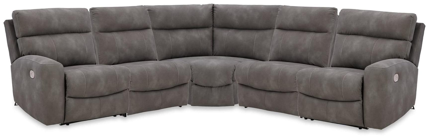 Next-Gen DuraPella 5-Piece Power Reclining Sectional sofa, front view