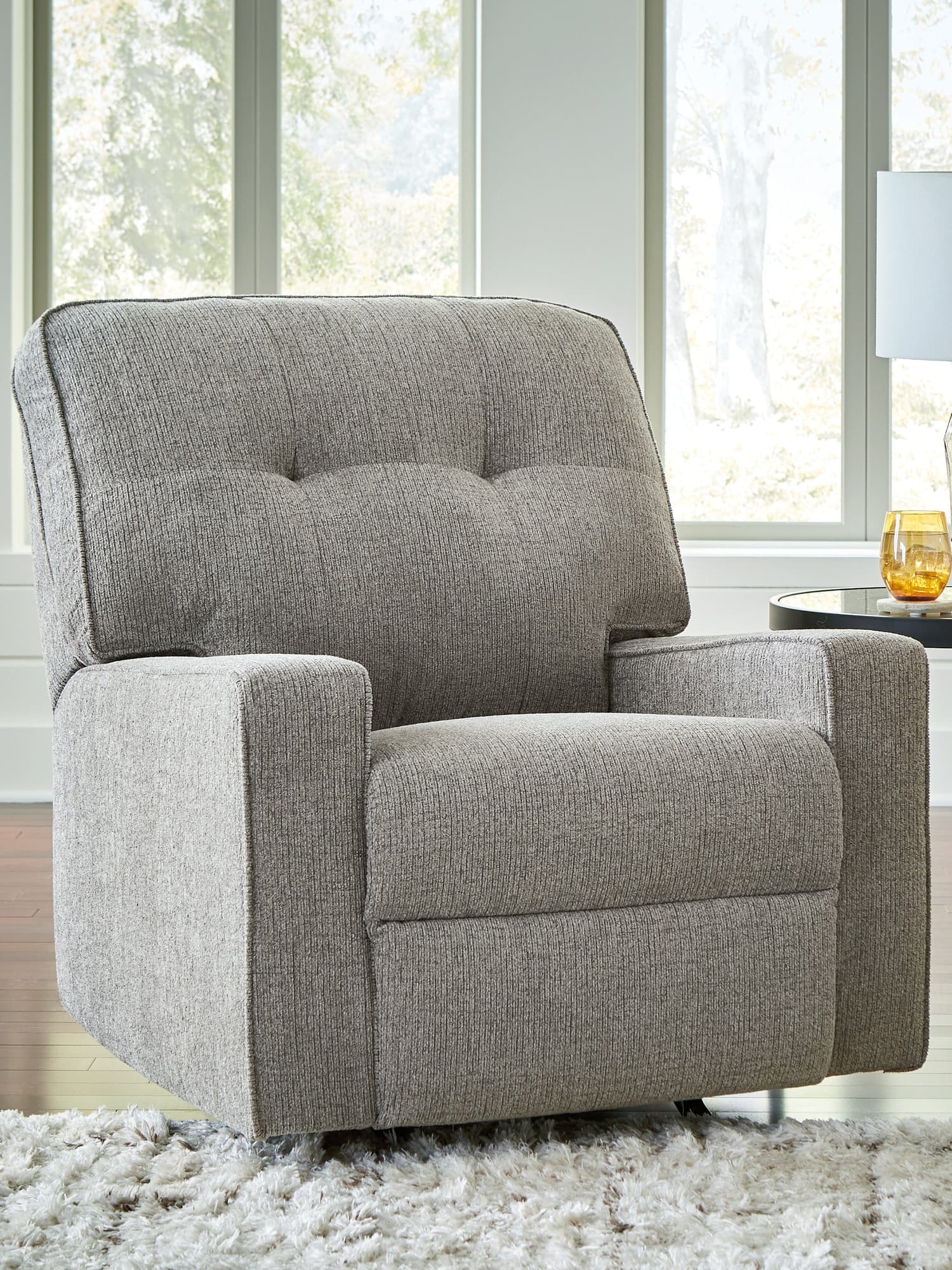 Larimer Iron Chenille Recliner front view
