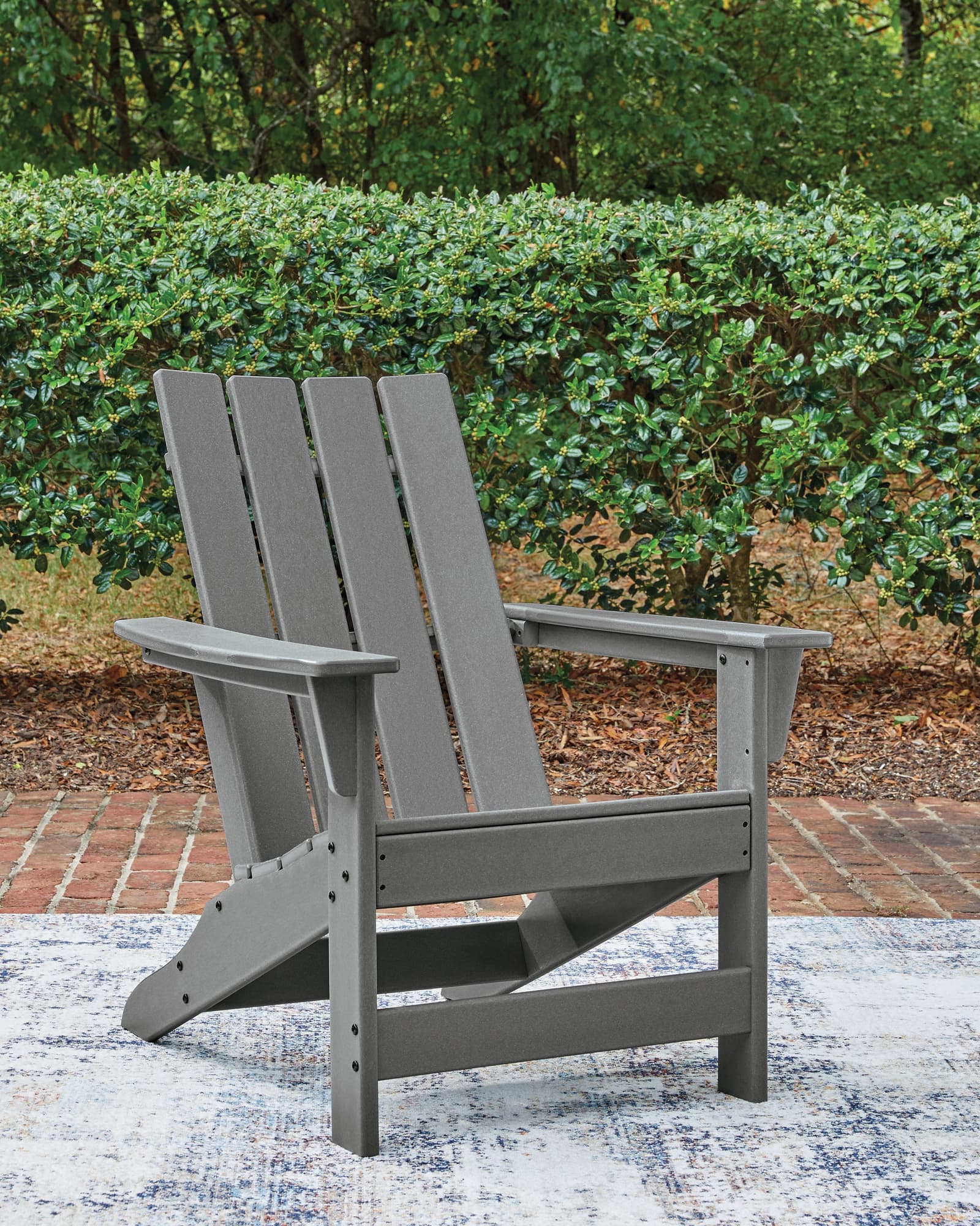 Cove Gray Beach 2 Adirondack Chairs set, front angle