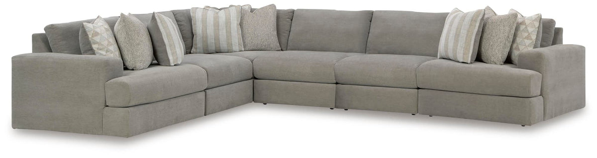 Avaliyah Ash 6-Piece Sectional with Ottoman — product image 3
