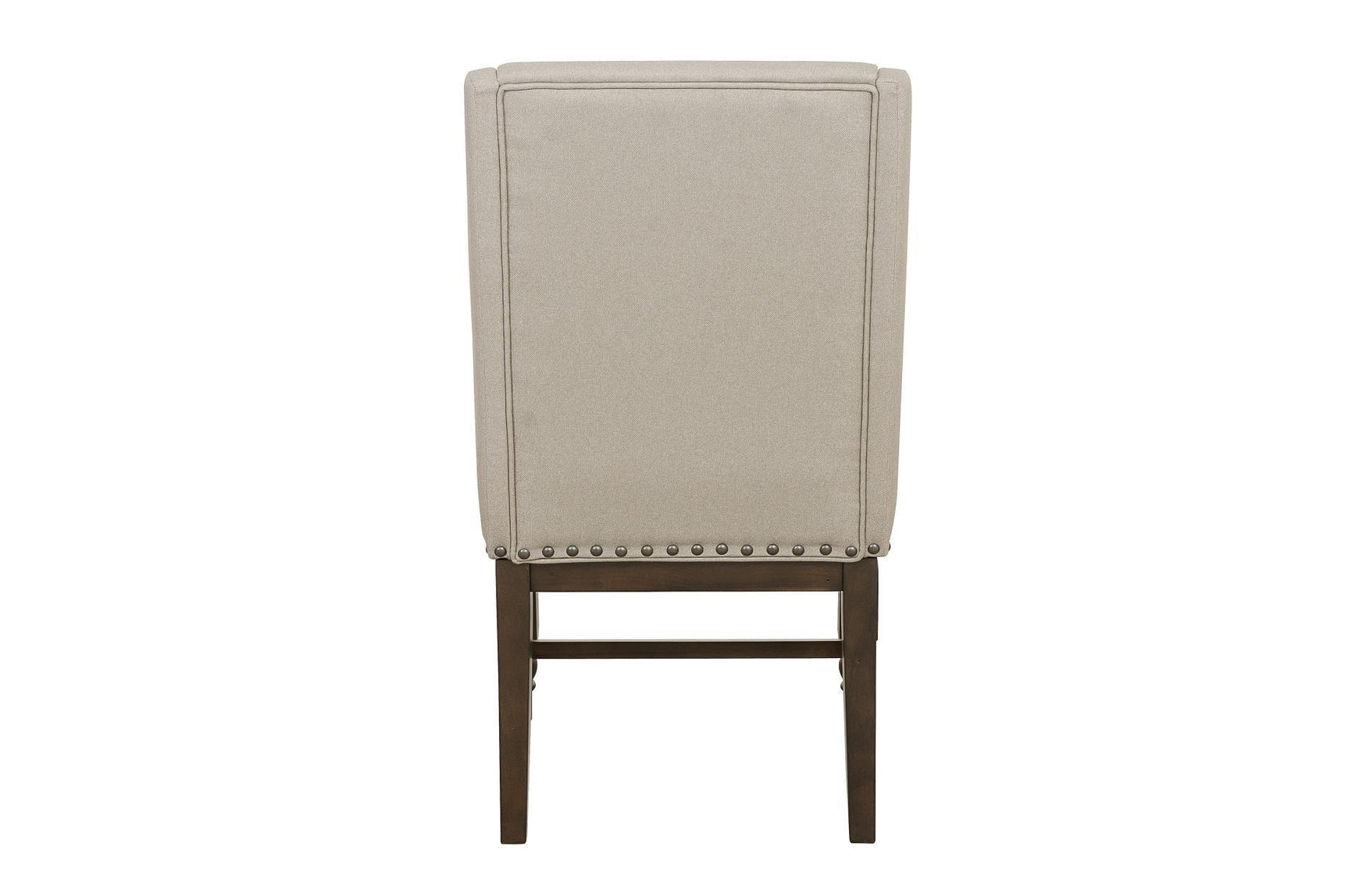Reid Neutral Fabric Rectangular Dining Room Set wood grain detail
