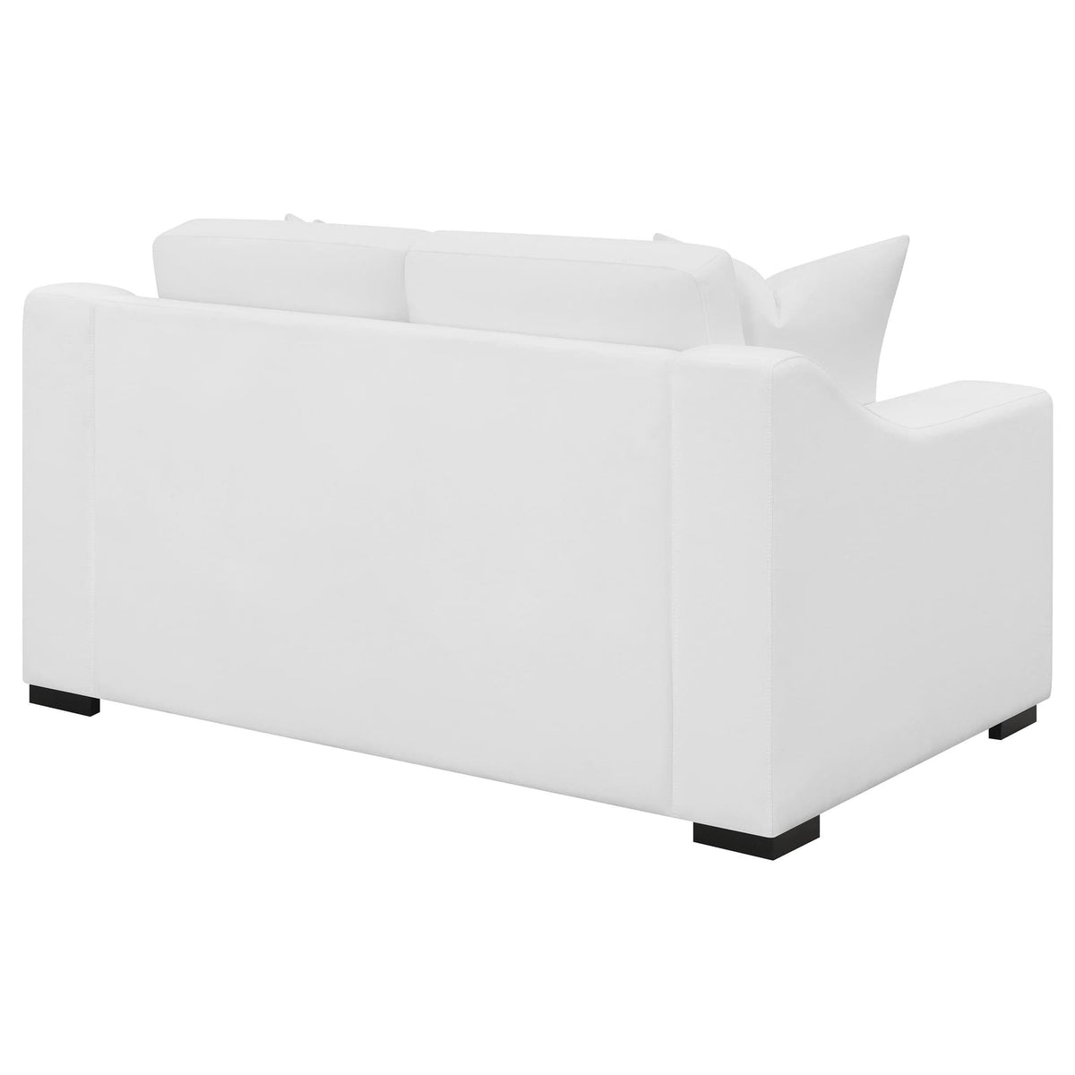 Ashlyn Upholstered Sloped Arm Loveseat White — product image 7