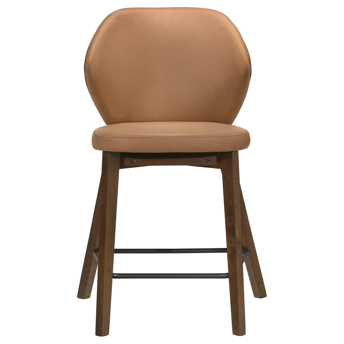 Randolph Upholstered Counter Height Chairs Butterscotch and Brown Set of 2 — product image 3