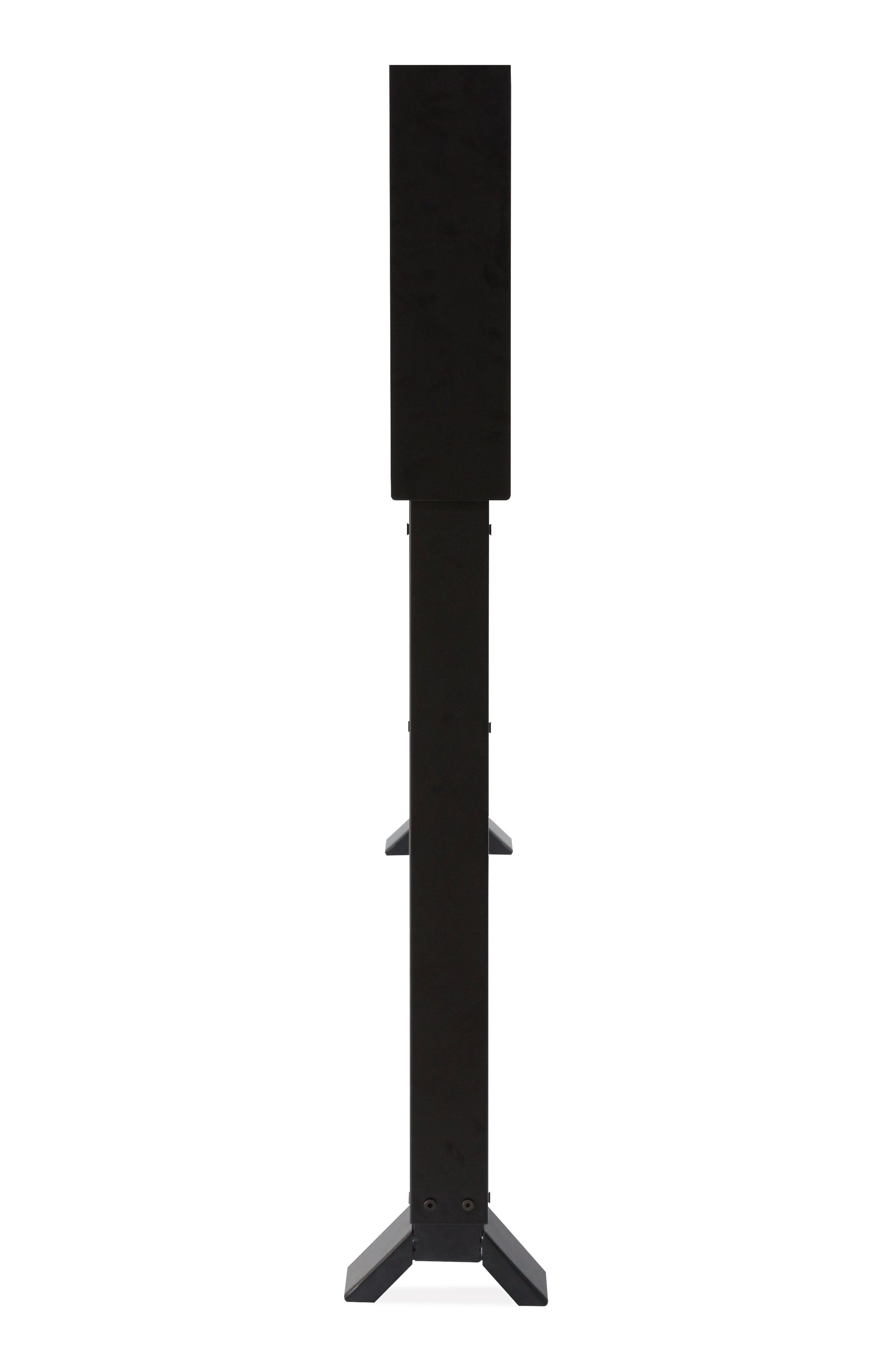 StoreDisplay black queen metal bed frame side angle