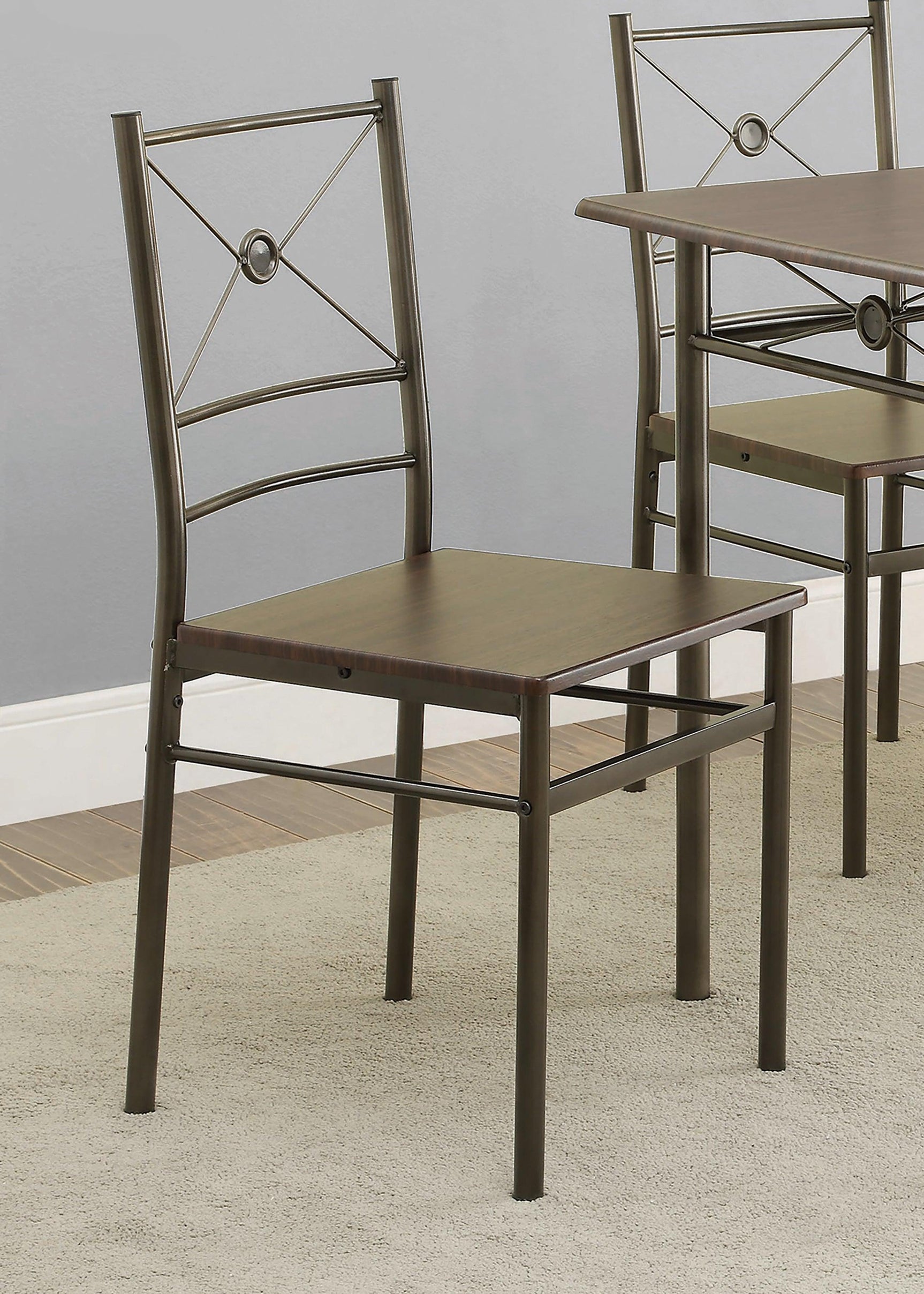 Room view of G100033 Walnut rectangular dining room set