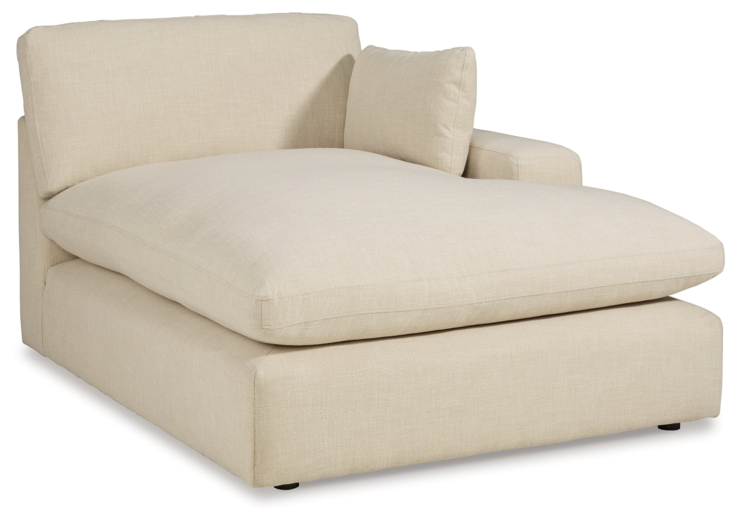 Angled front view of Elyza Linen 3-Piece Sectional
