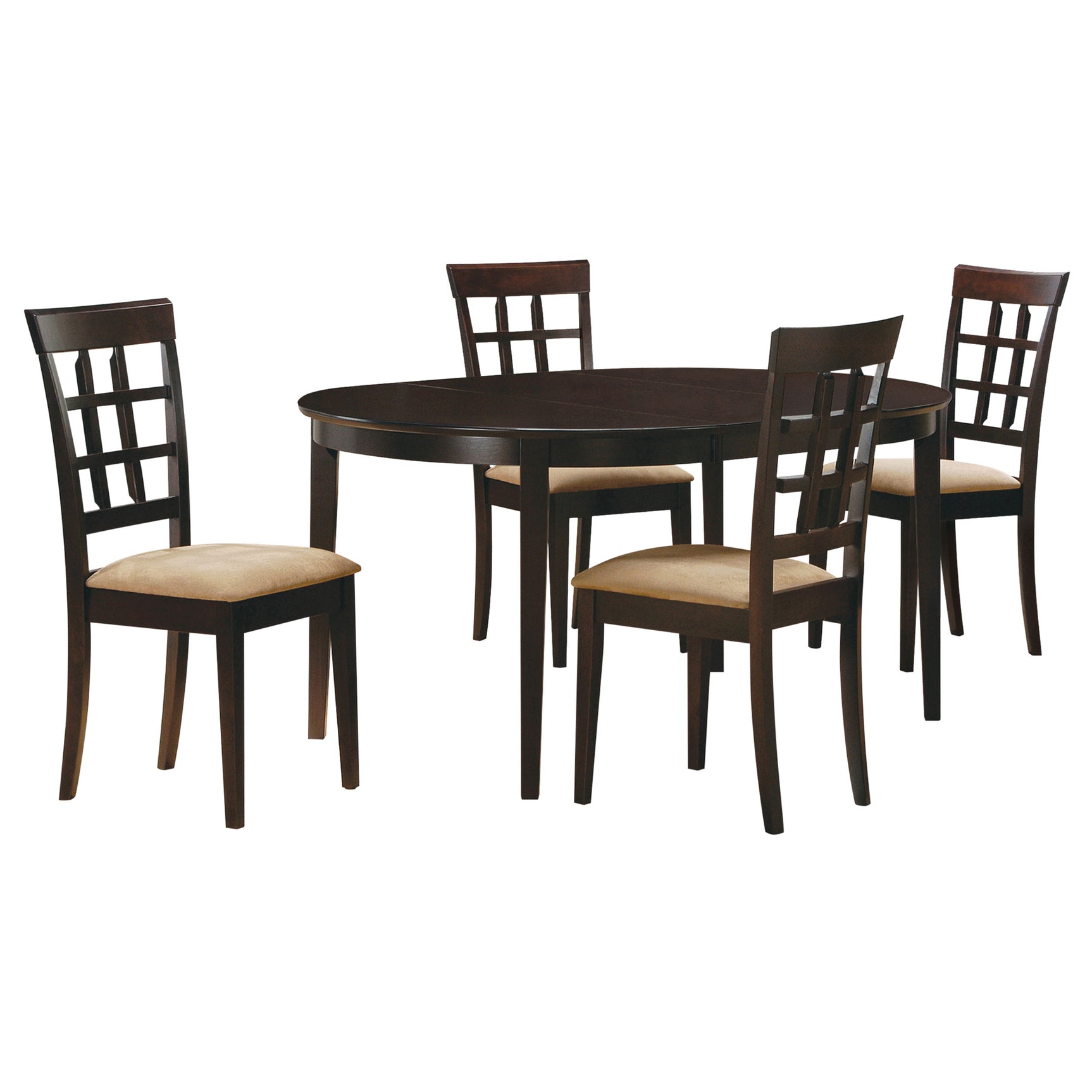 Close-up detail of Gabriel Cappuccino dining set