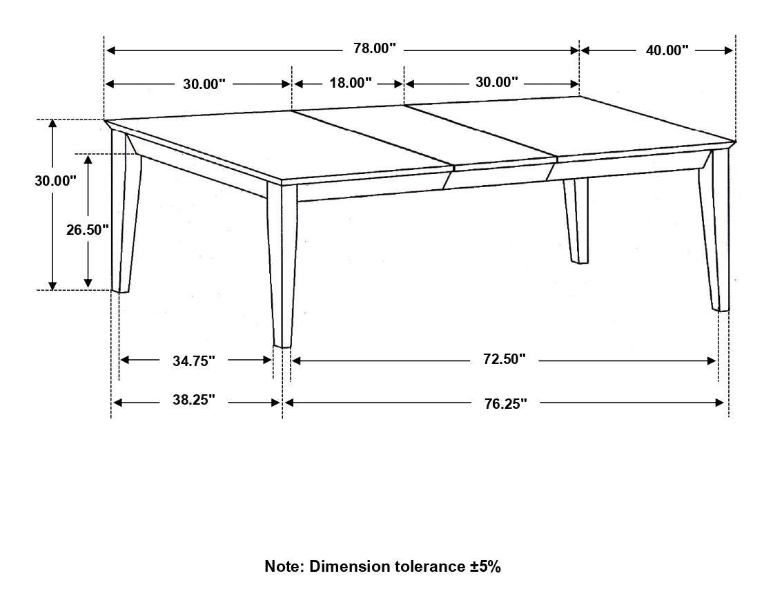 Louise table showcasing distressed black finish