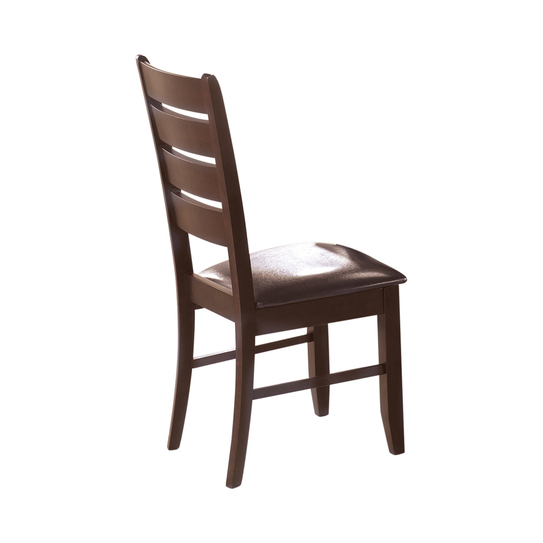 Close-up of Dalila dining table tapered leg and finish