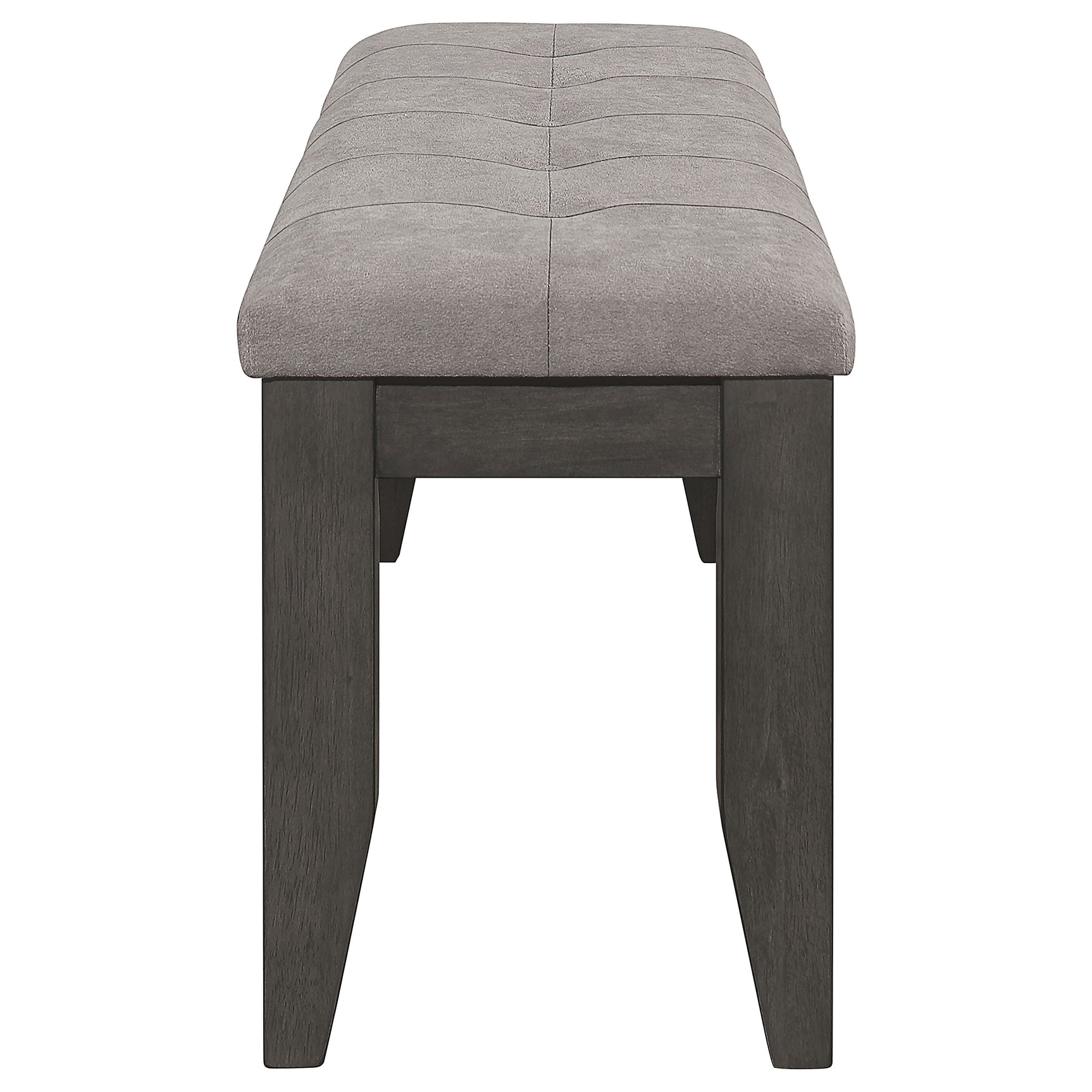 Side chair with dark grey upholstery