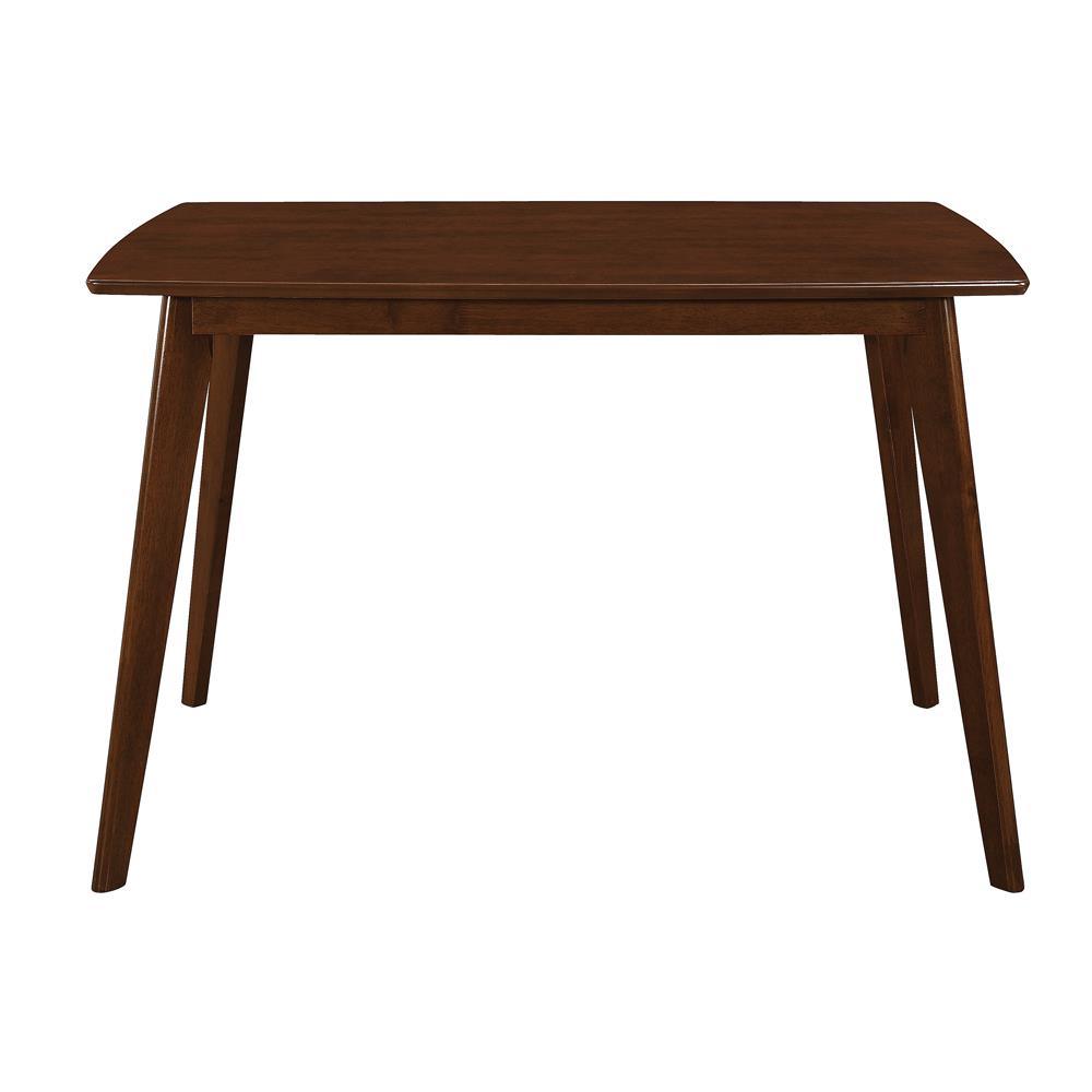 Kersey Dining Table side angle showing legs and finish