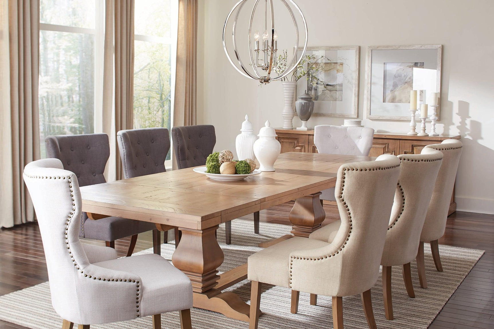 Baney chair with elegant nailhead trim detail