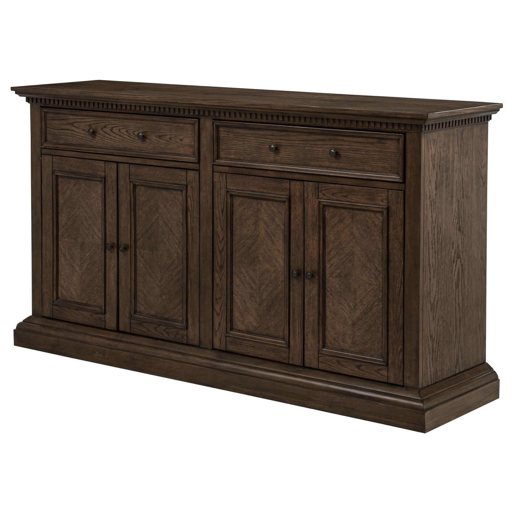 Dining server door opened revealing storage space
