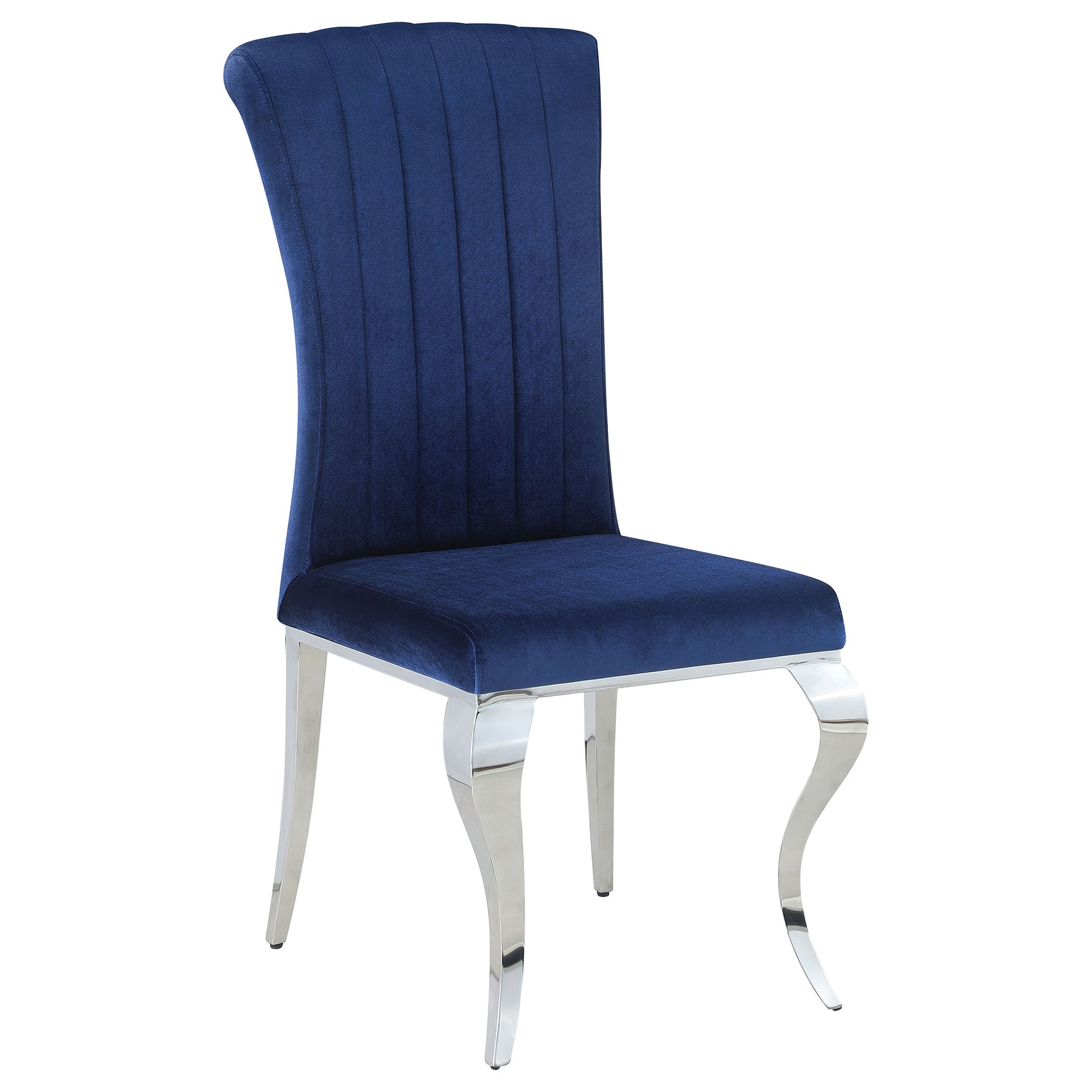 Styled room with Carone Blue rectangular glass dining set