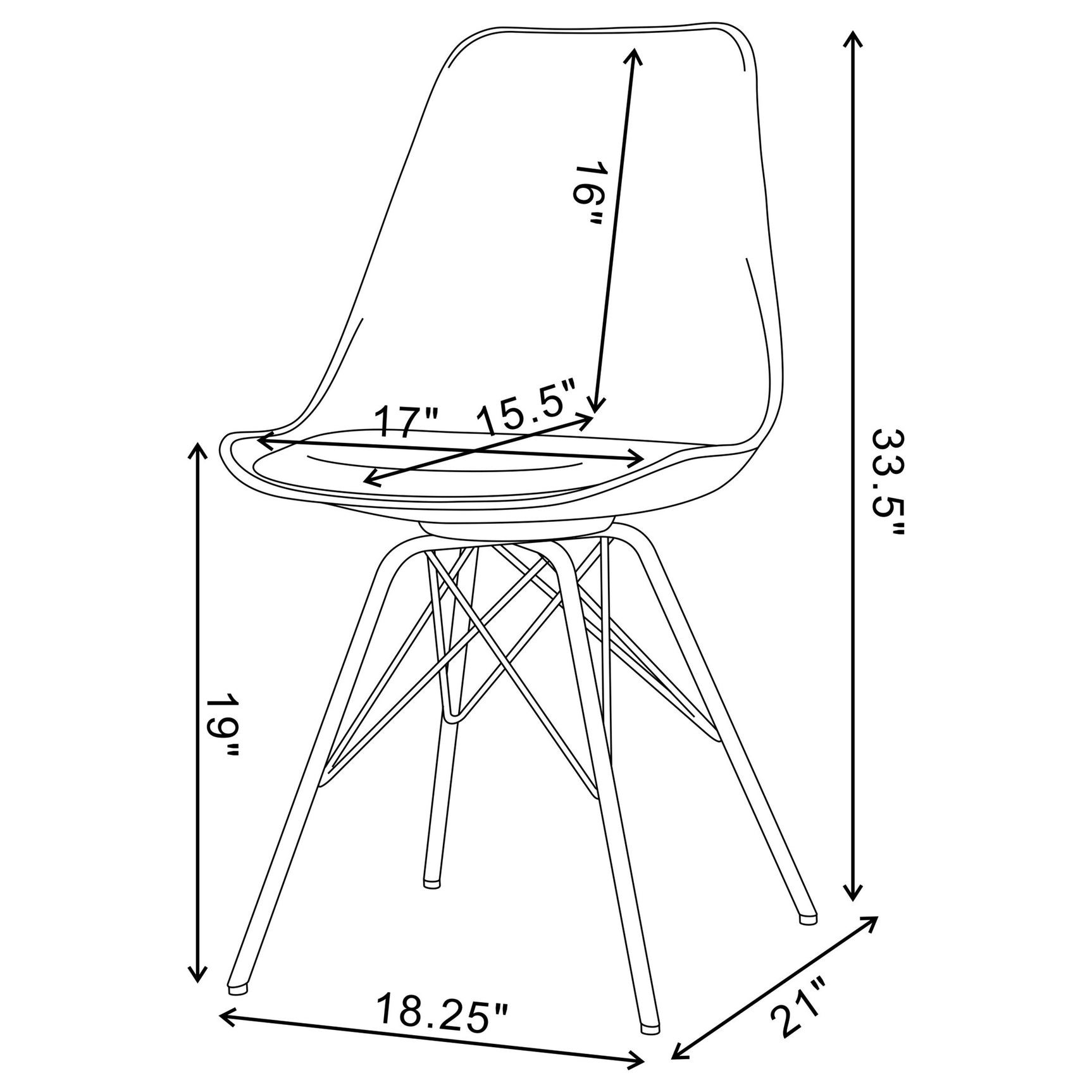 Room perspective with Lowry White Round Dining Set