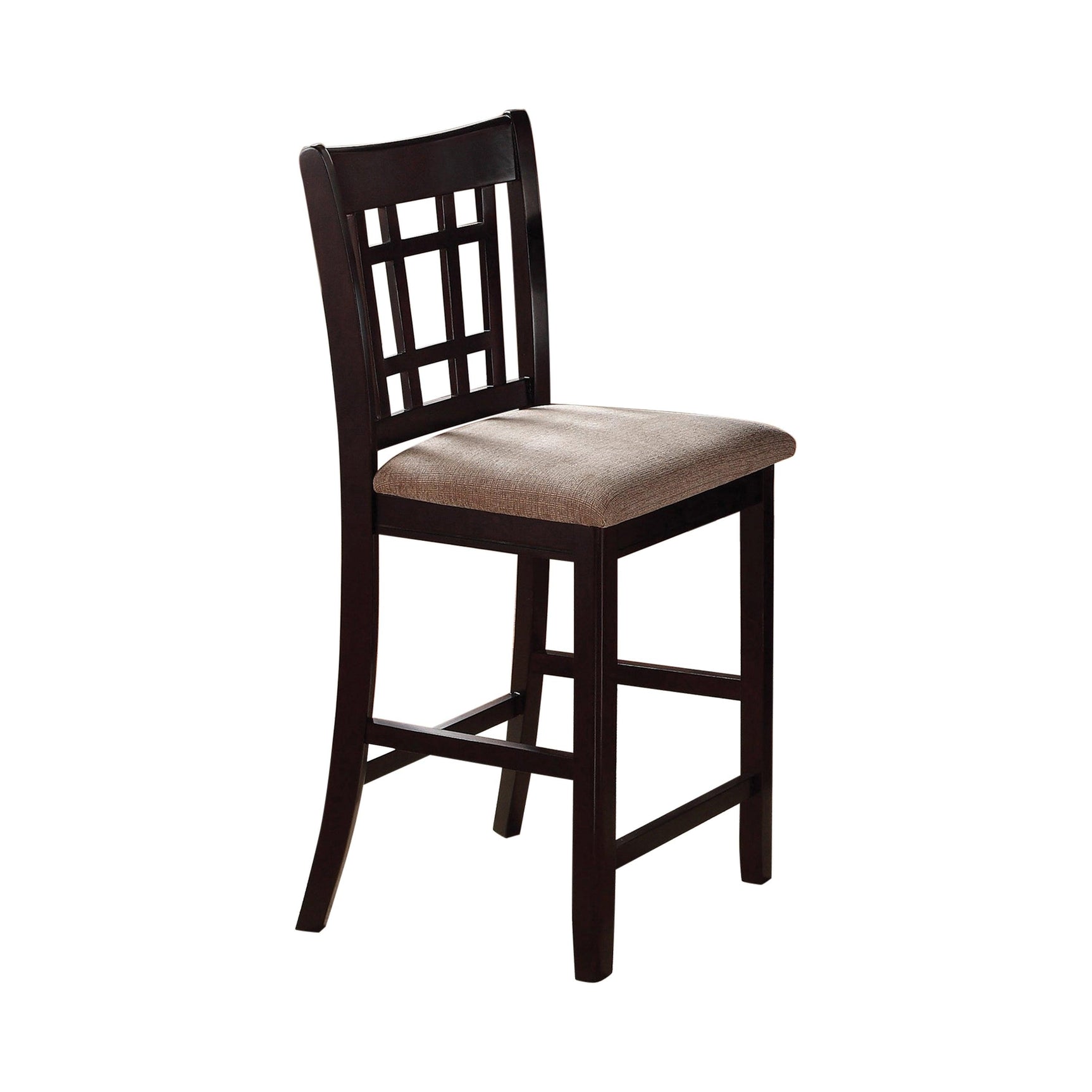 Close-up of Lavon table pedestal with closed storage and open shelf