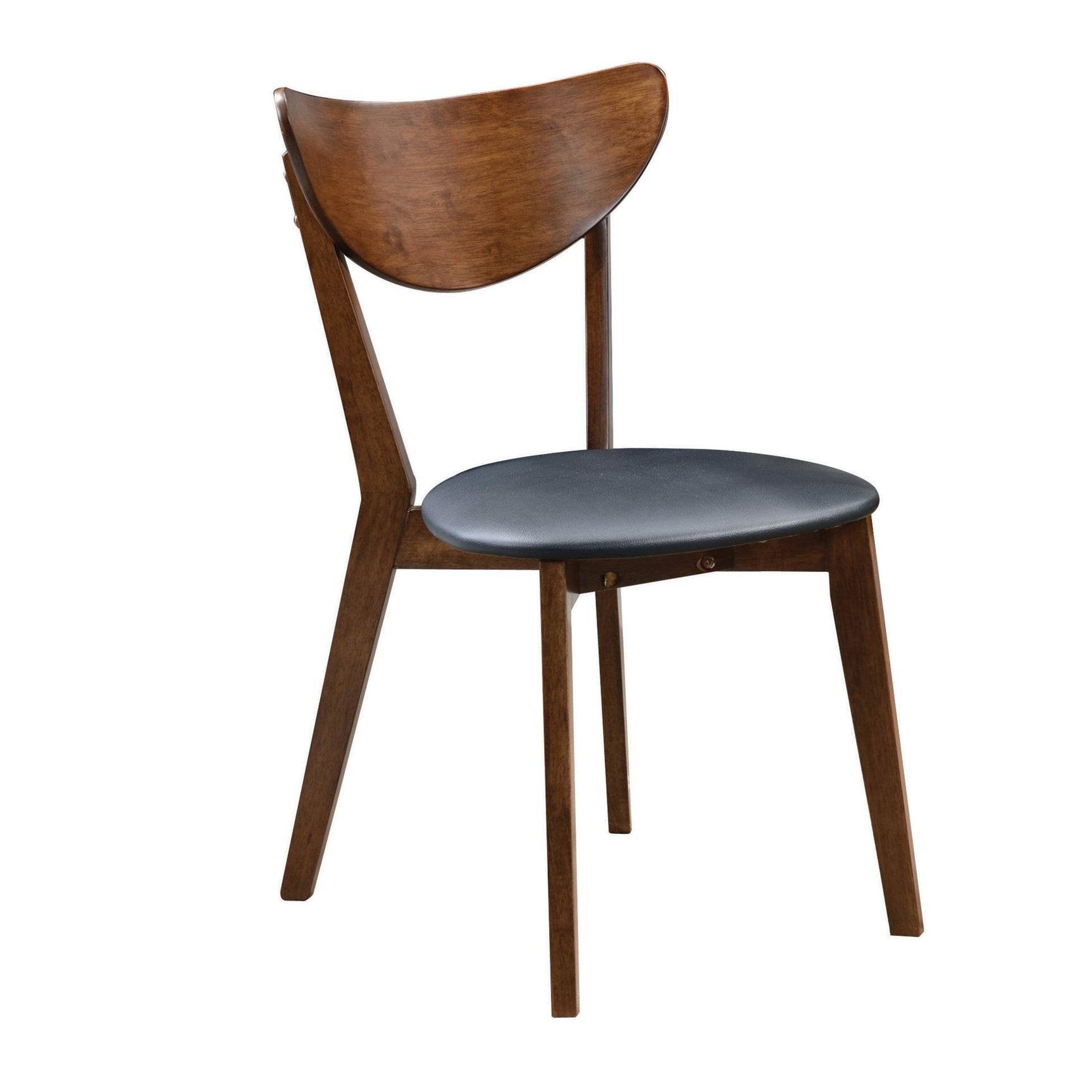 Malone Oval Dining Table dark walnut close-up of tapered leg