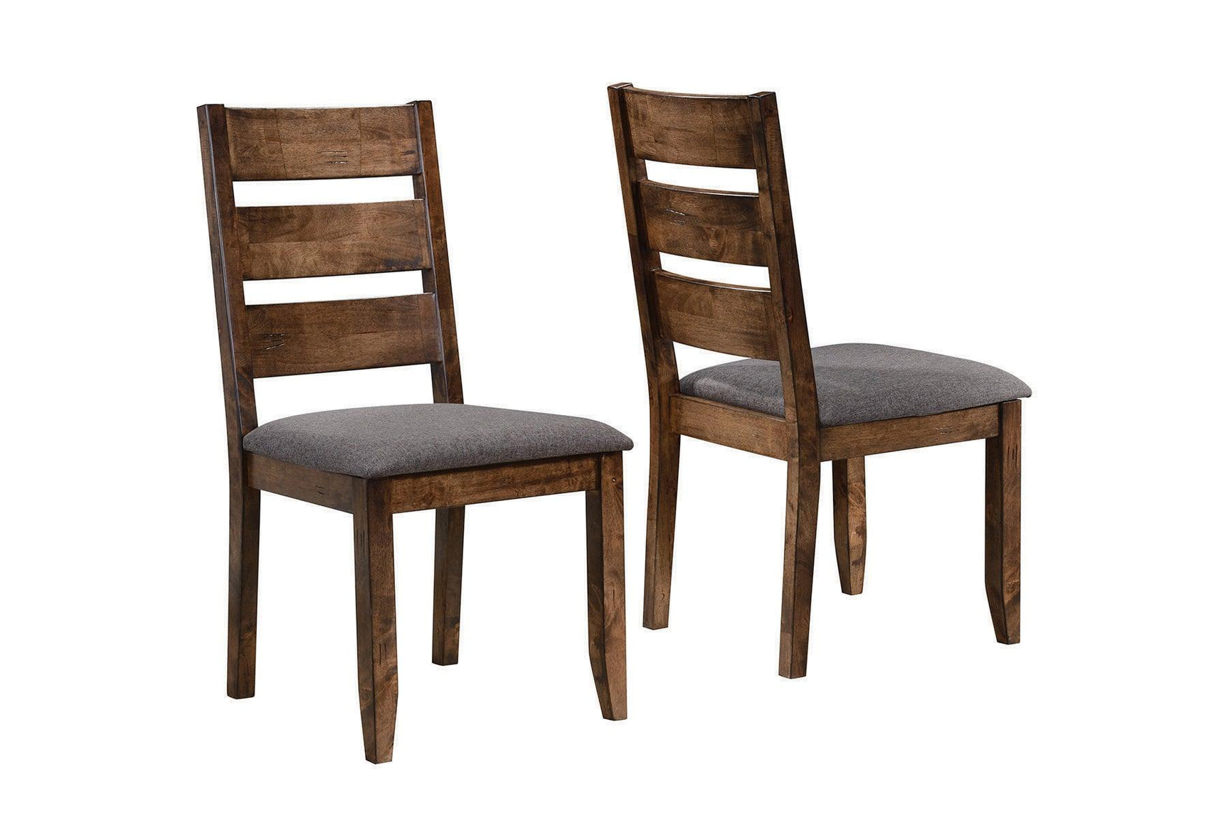 Alston dining table corner showing worn square tabletop edge