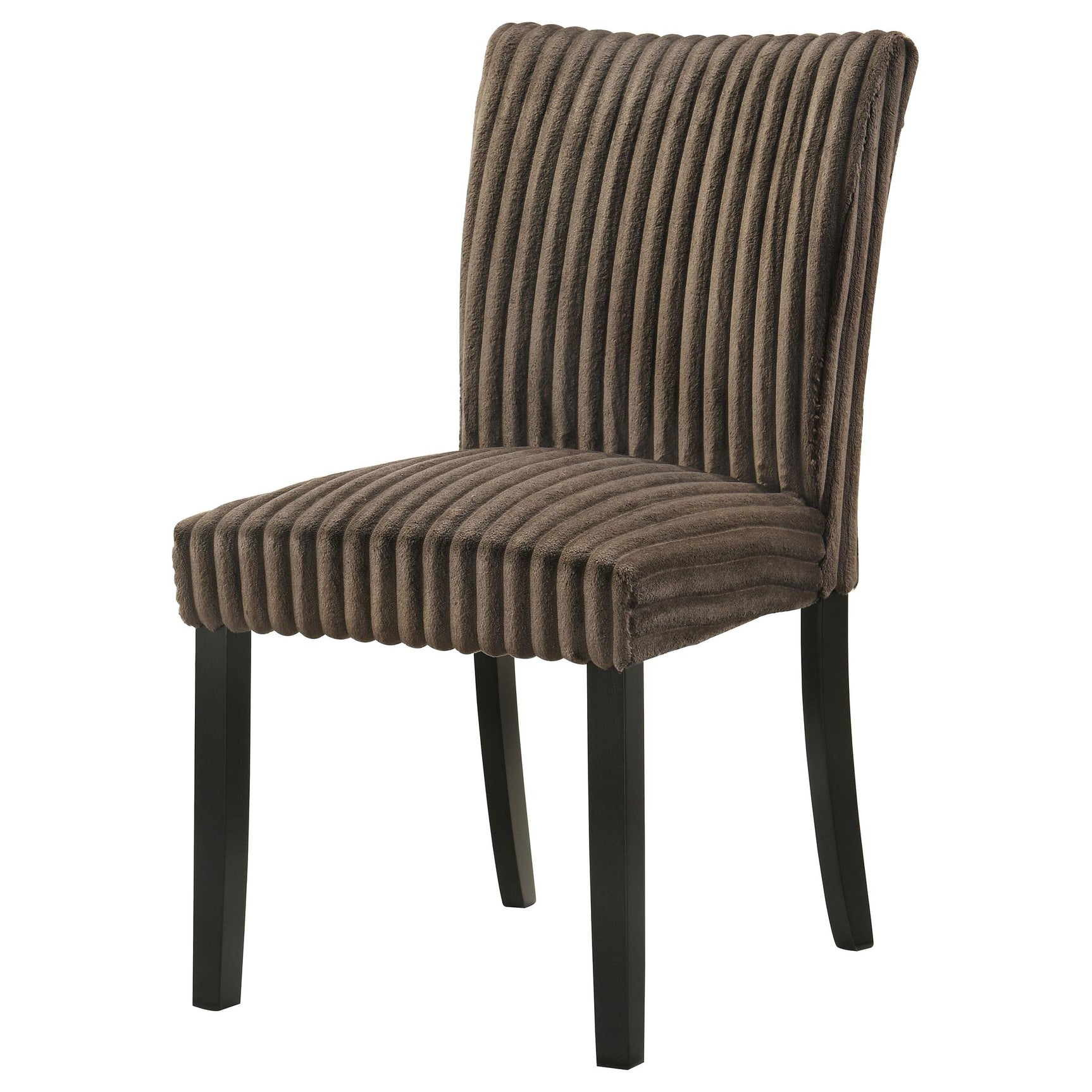 Rubberwood legs of Dermott Upholstered Parson Dining Side Chair