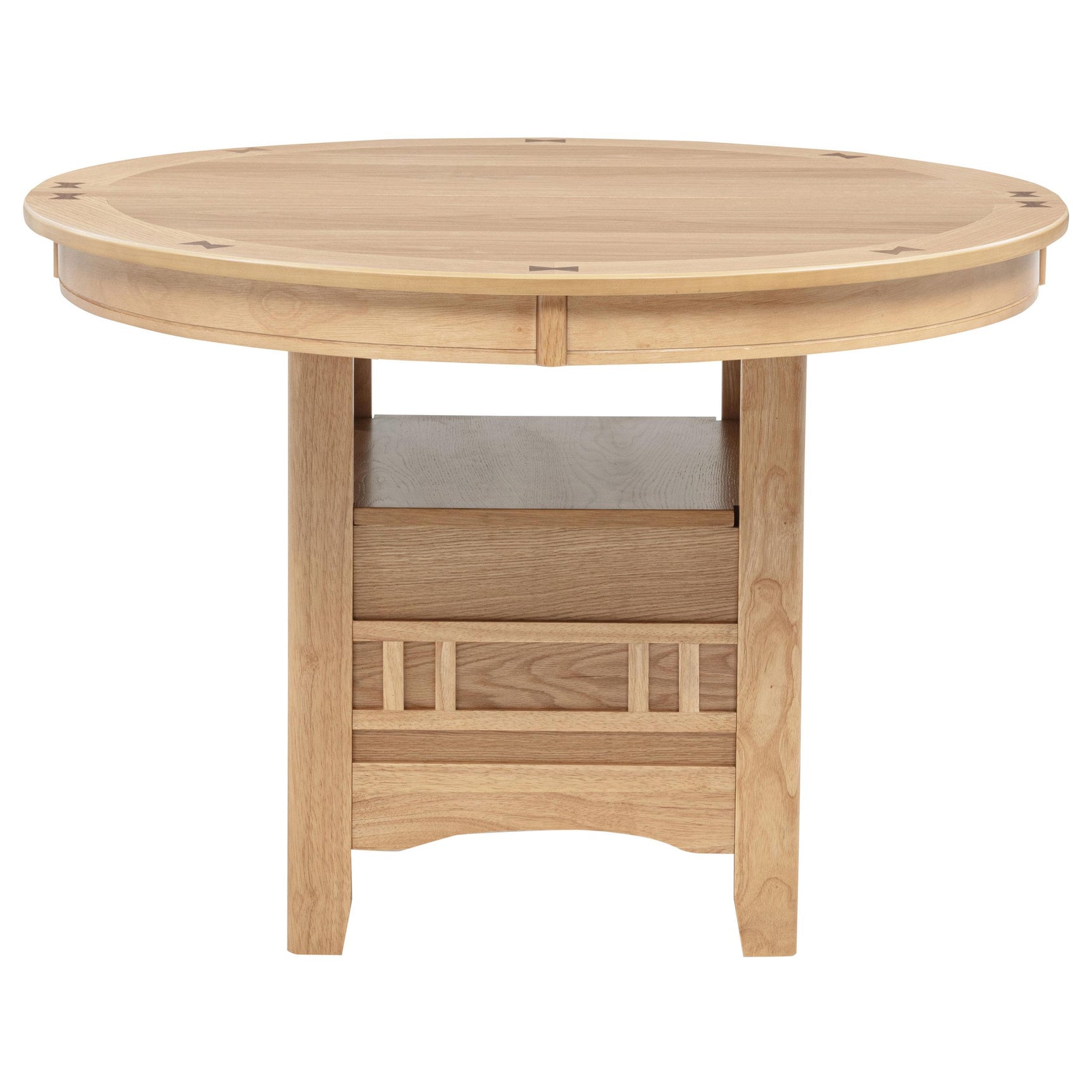Table showing wood grain finish