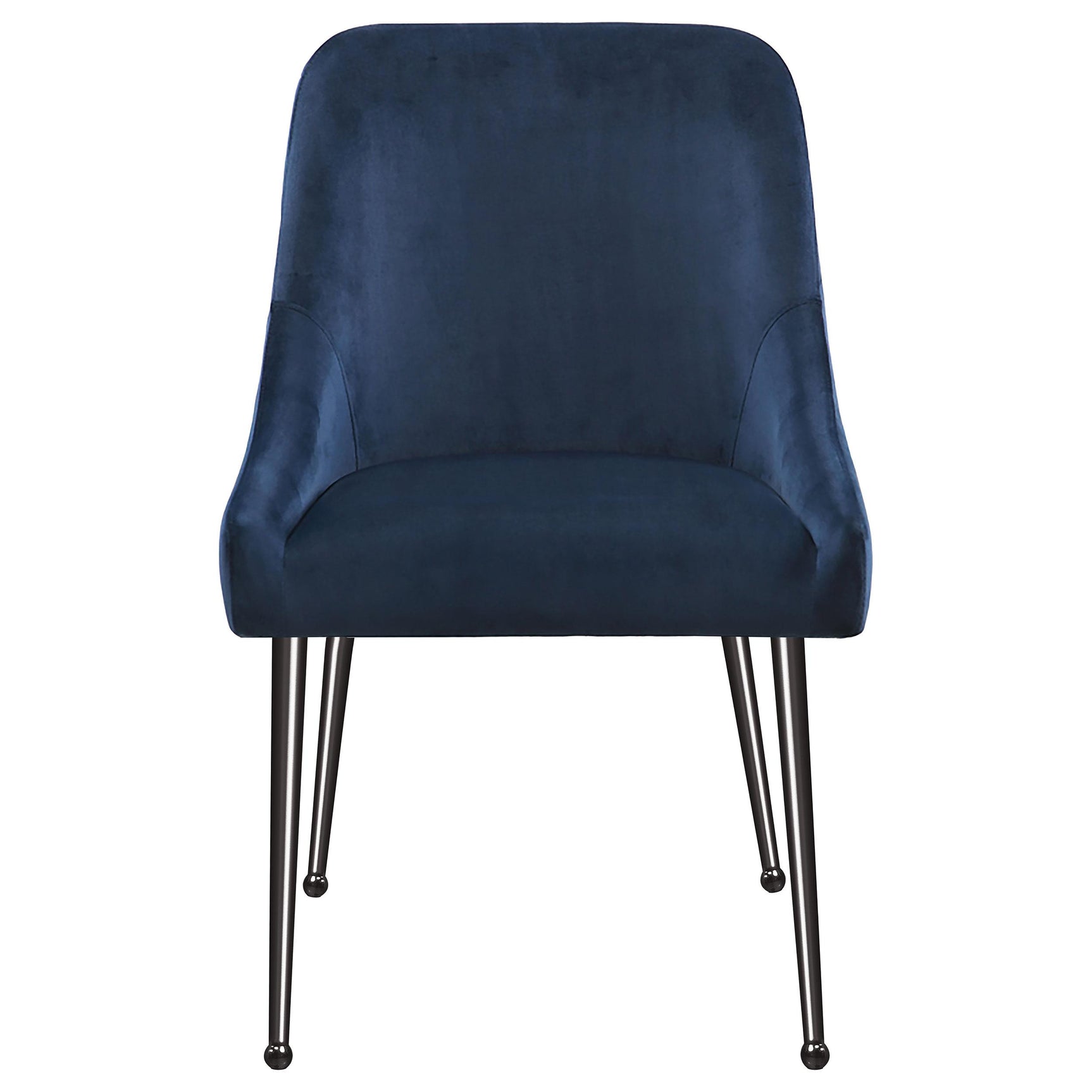 Mayette Blue Upholstered Dining Side Chair back view