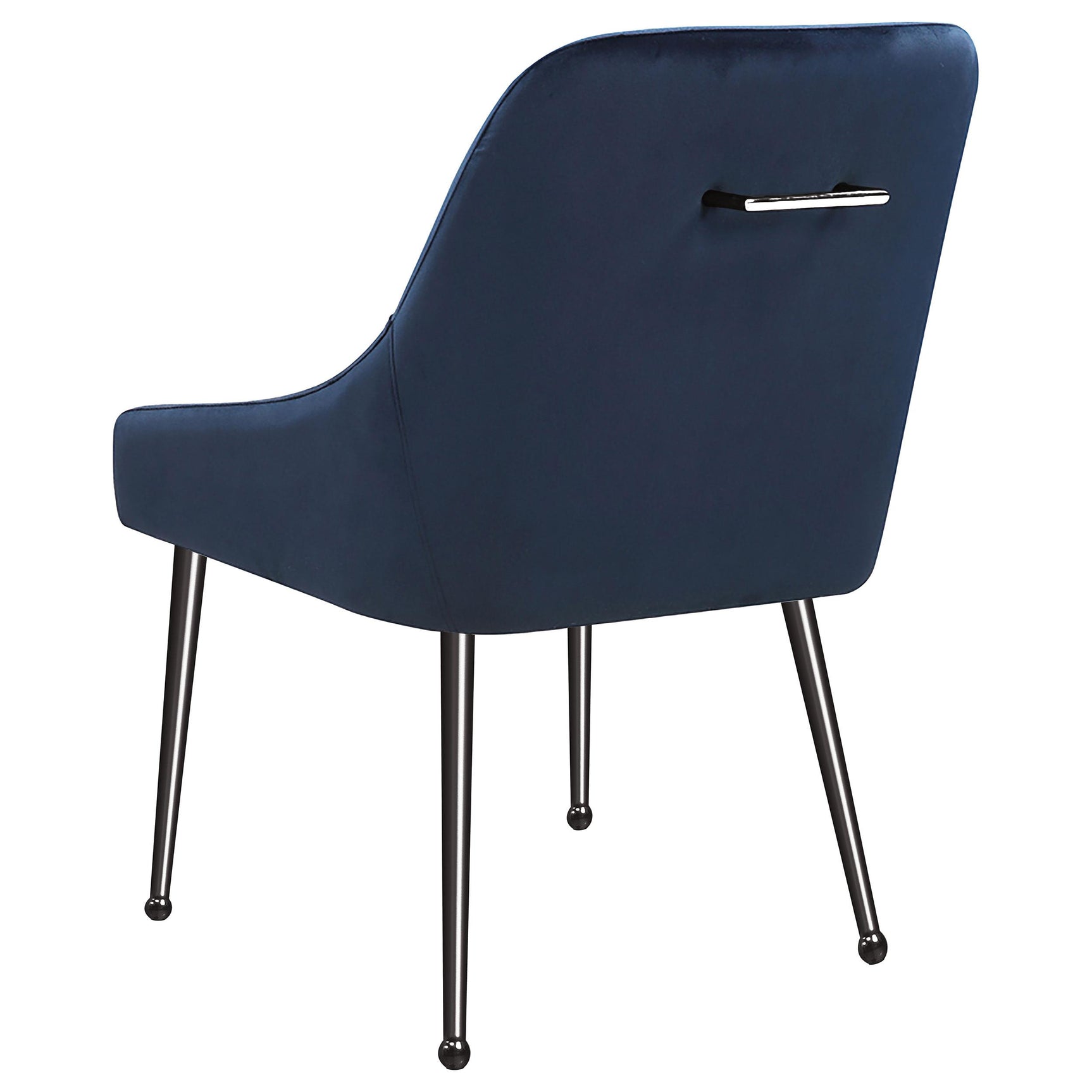 Mayette Blue Upholstered Dining Side Chair side view