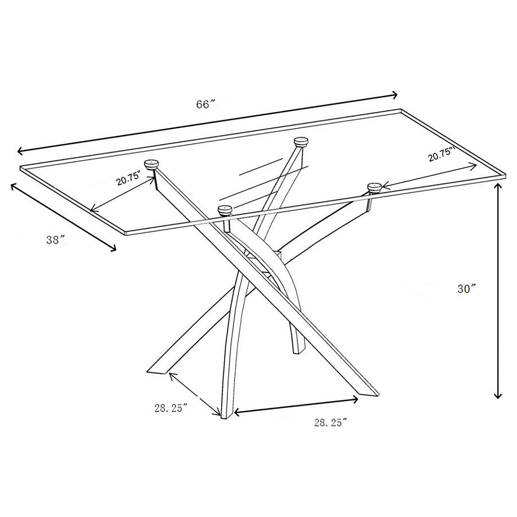 Dining set shown in room environment