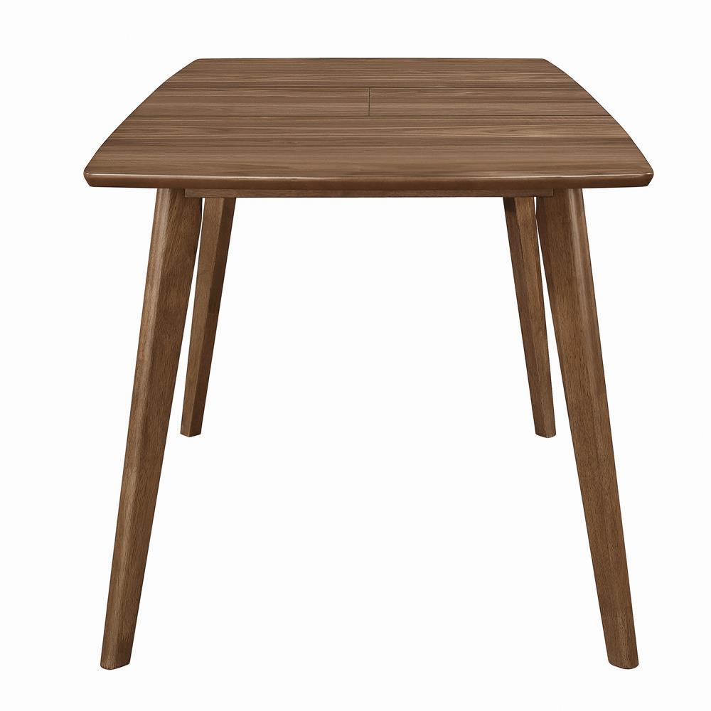 Alfredo Rectangular Dining Table natural walnut side angle