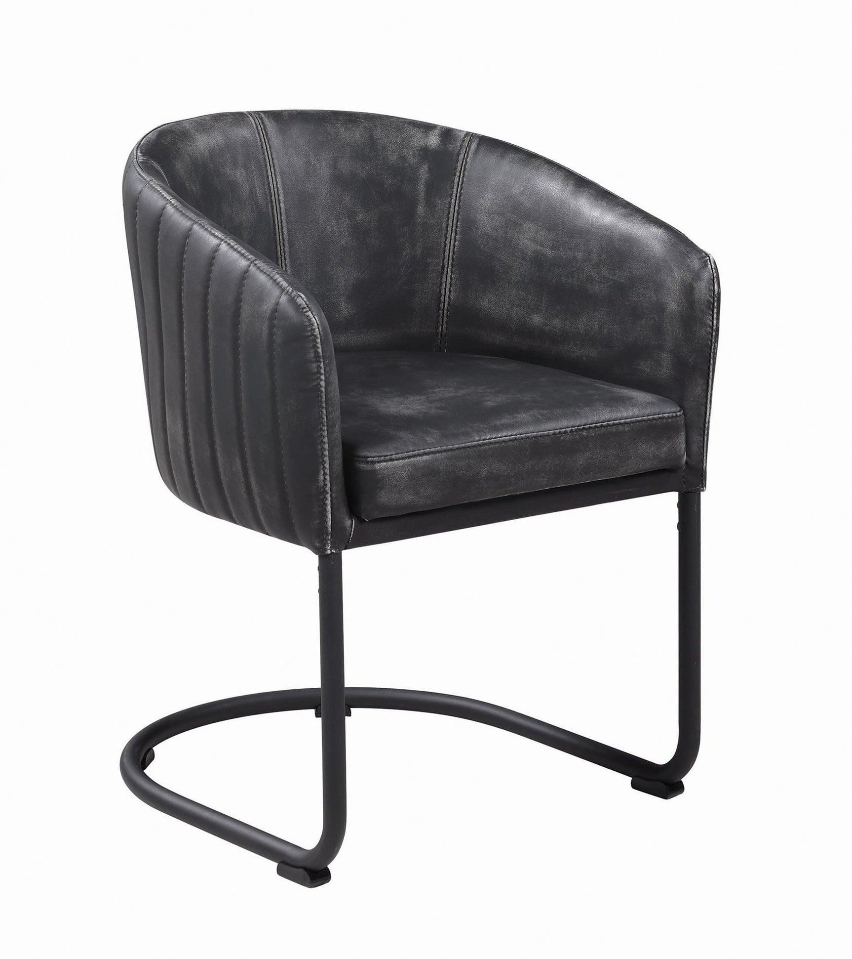 detail view of Aviano Base Gunmetal Circular Dining Room Set dining room furniture