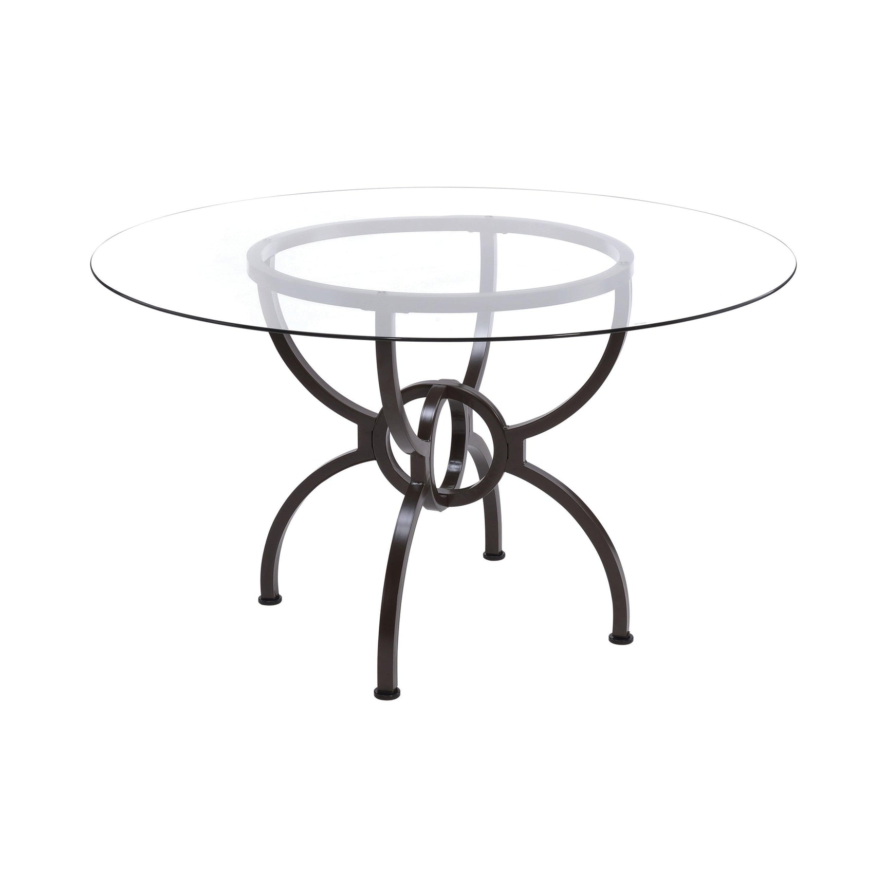 detail view of Aviano Base Gunmetal Circular Dining Room Set dining room furniture