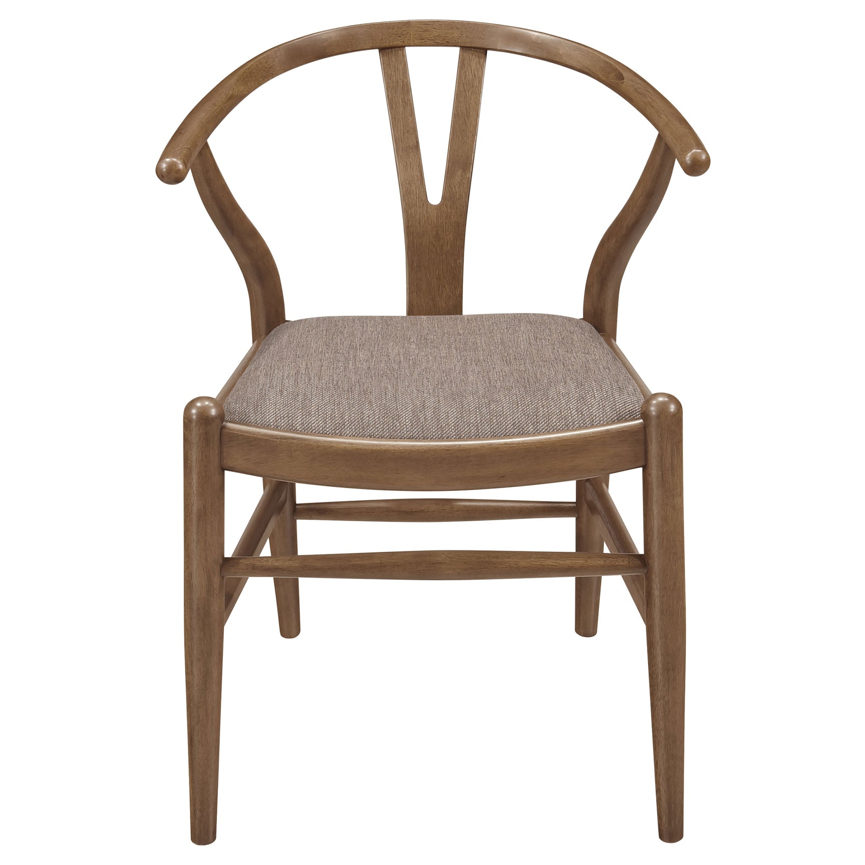 Dinah Walnut round solid wood dining room set main view
